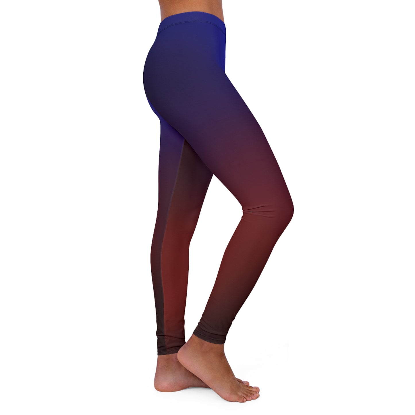 Gradient Ombre Spandex Leggings for Women | Stylish Activewear & Casual Comfort
