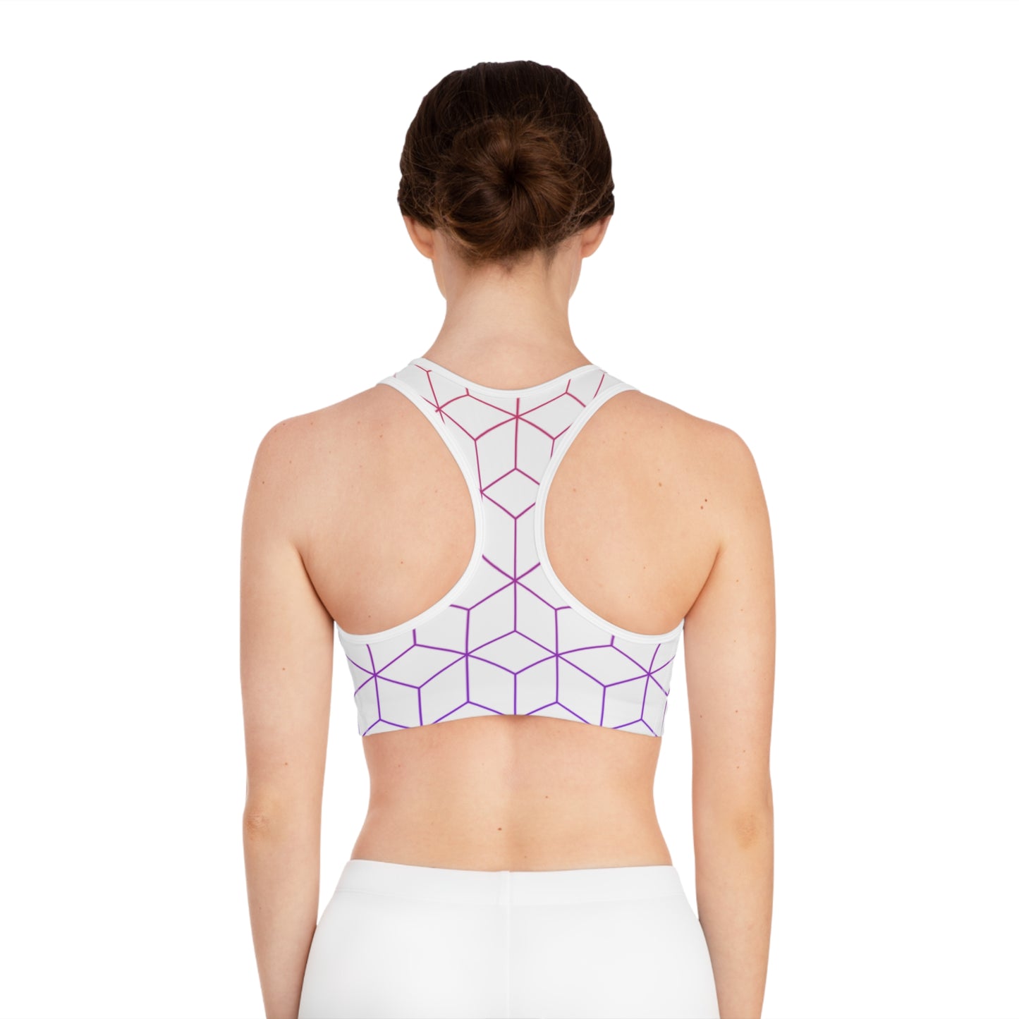 Geometric Pattern Sports Bra - Stylish & Comfortable Activewear
