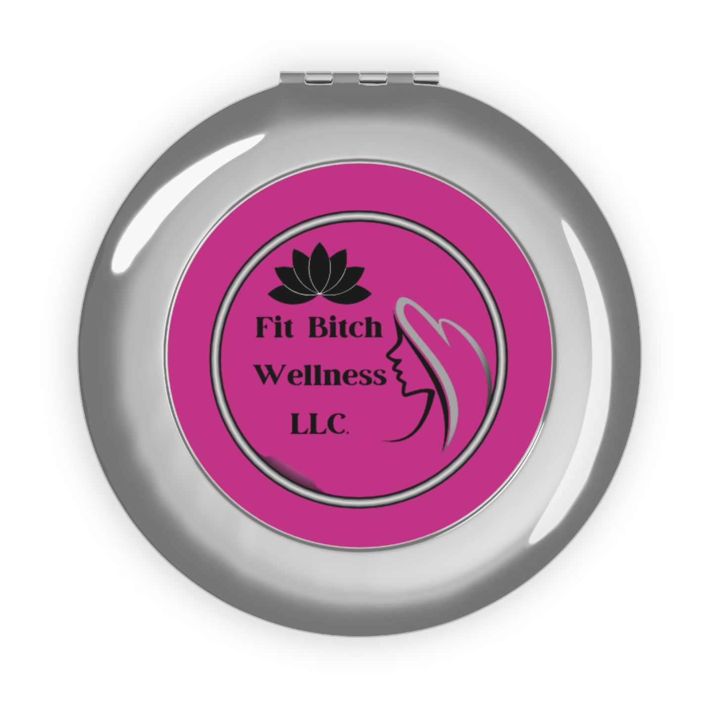 Fit Bitch Wellness Compact Travel Mirror - Perfect for Self-Care on the Go
