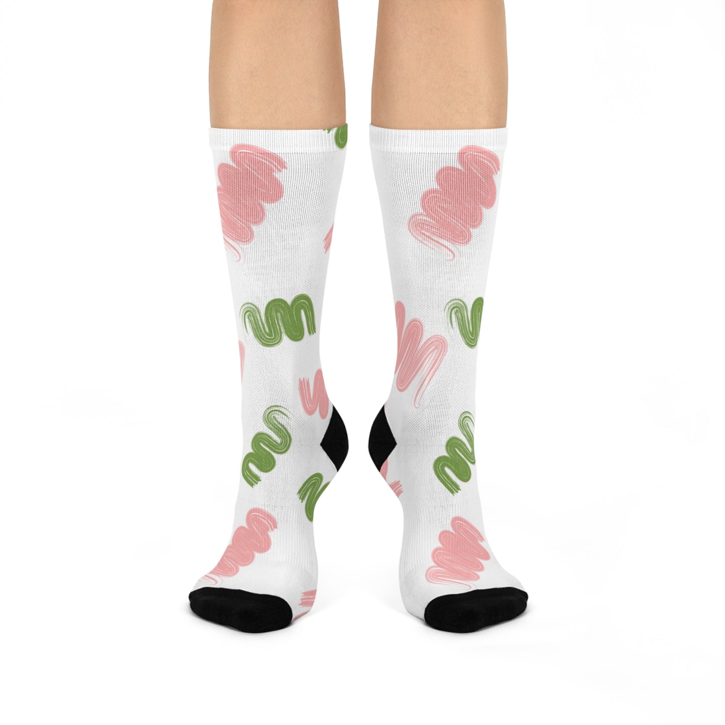 Colorful Cushioned Crew Socks - Trendy & Comfy for Everyday Wear