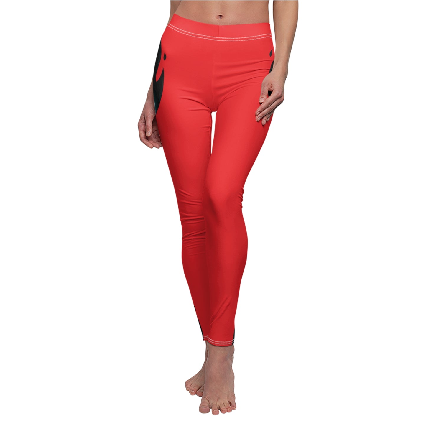 Bold Flame Design Casual Leggings for Women