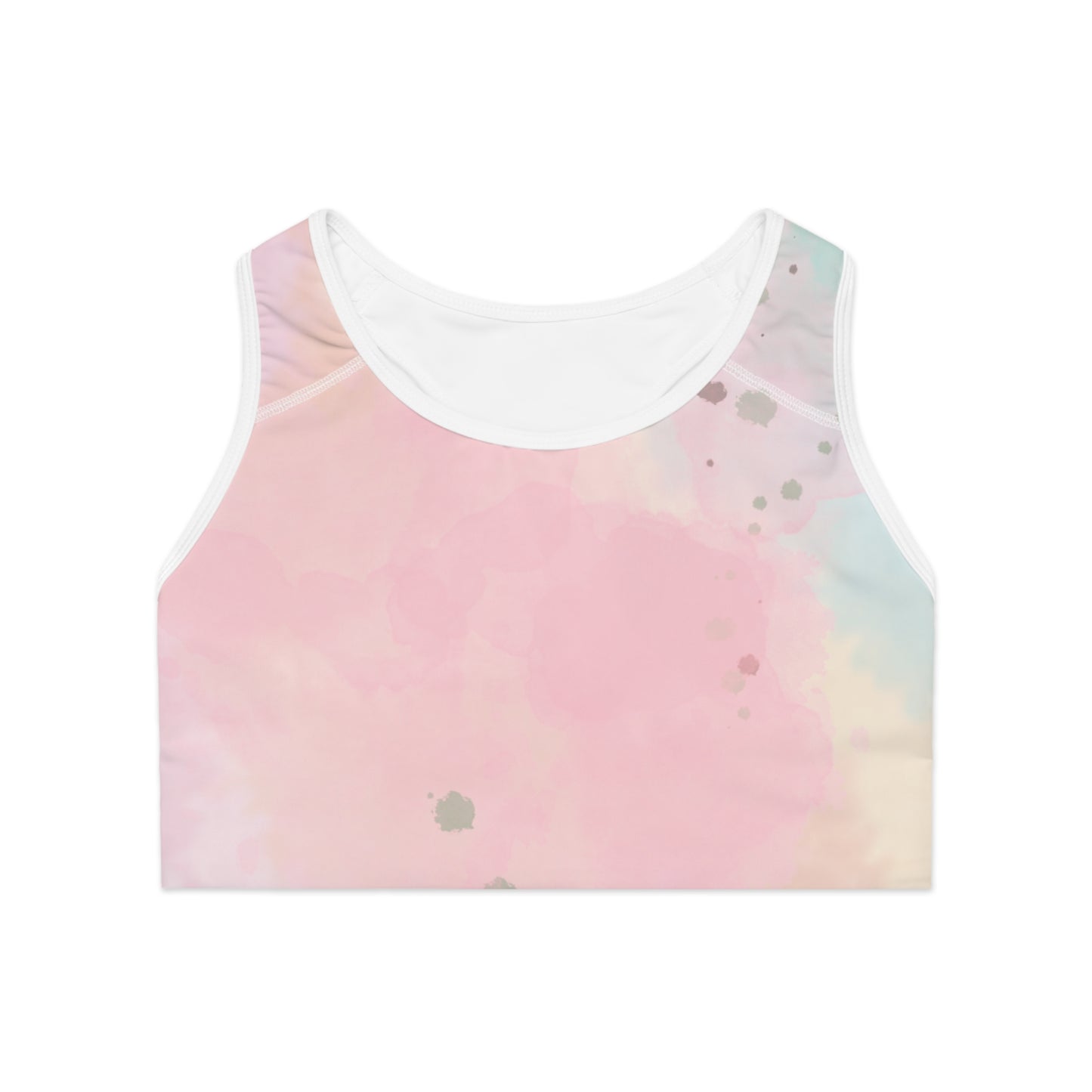 Pastel Watercolor Sports Bra - Comfortable & Stylish Activewear