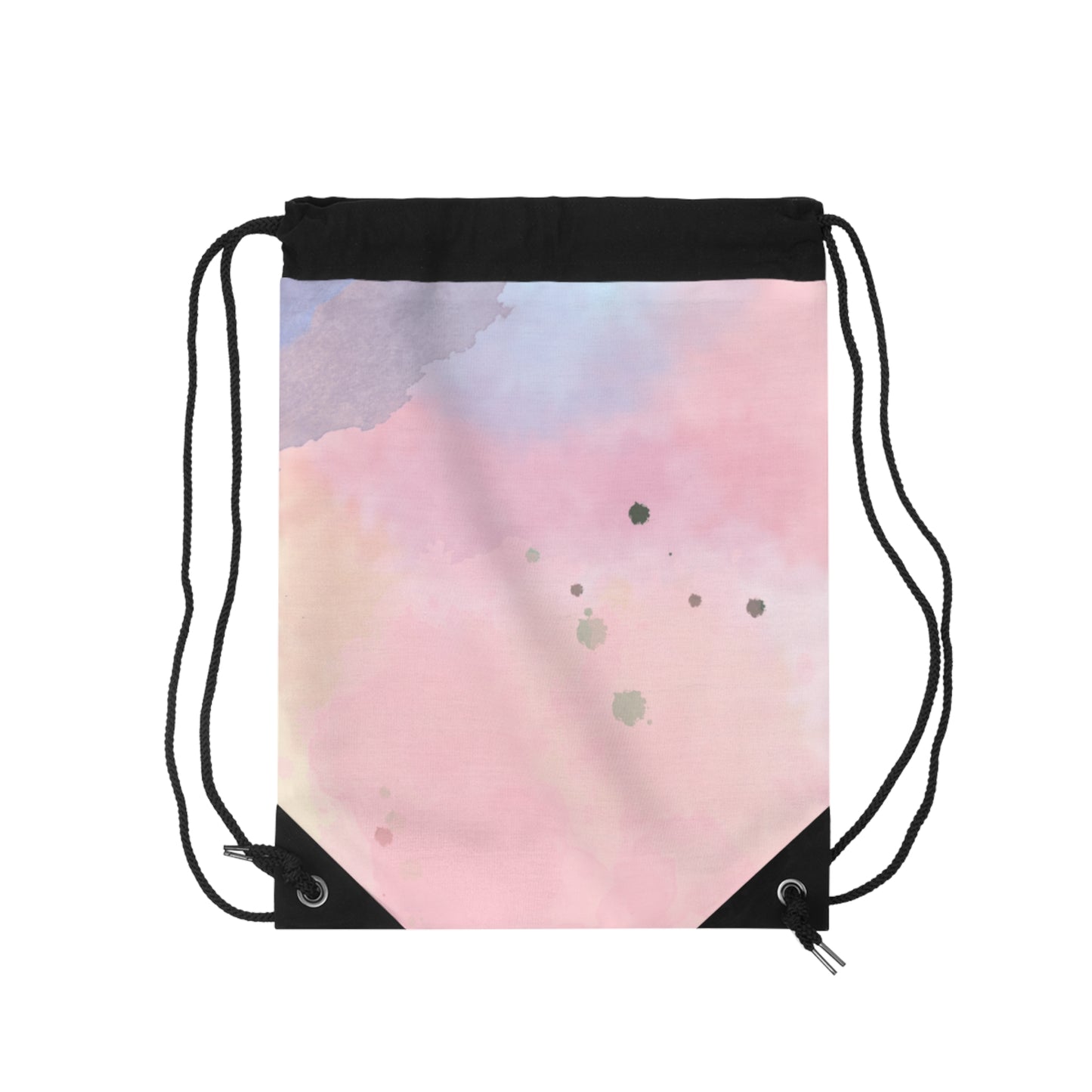Pastel Watercolor Drawstring Bag - Stylish Lightweight Tote for Everyday Use