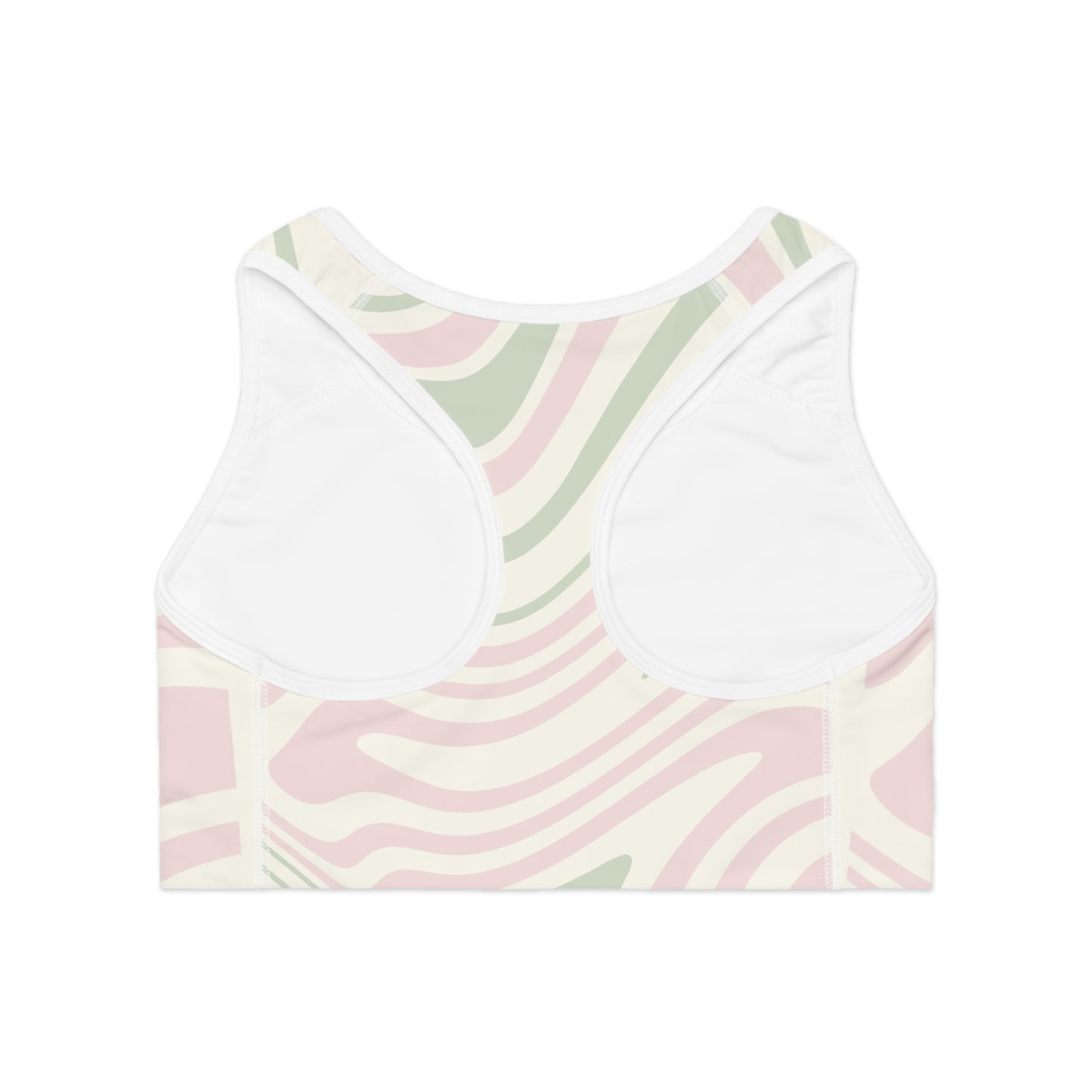 Stylish Wave Pattern Sports Bra - Comfortable & Trendy Activewear