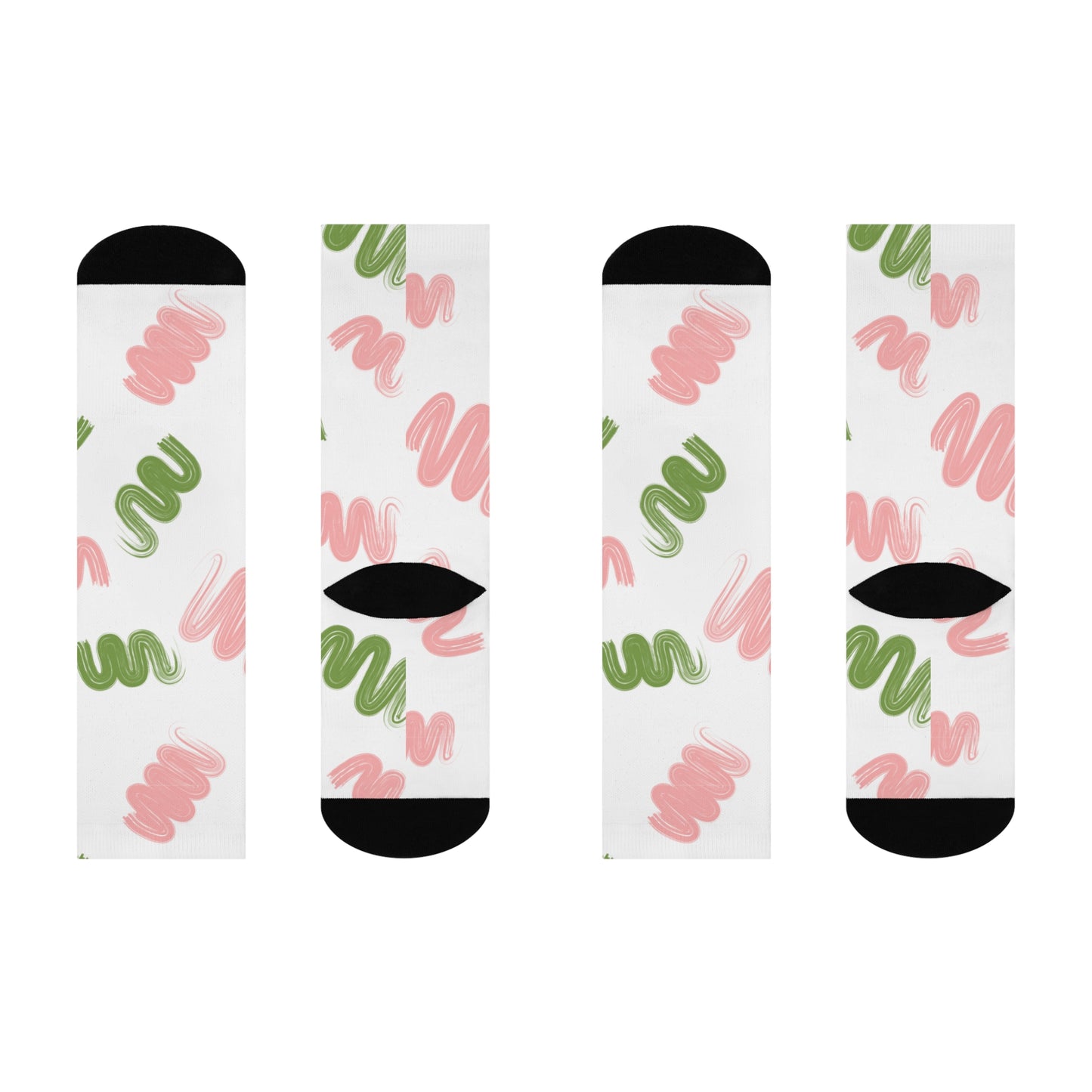 Colorful Cushioned Crew Socks - Trendy & Comfy for Everyday Wear