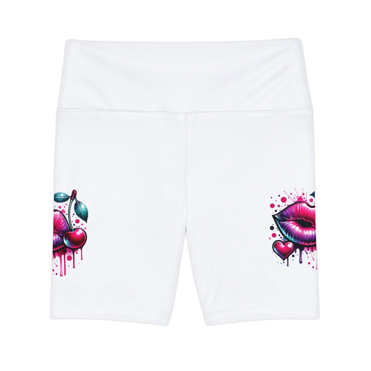 Bold Love Graphic Women's Workout Shorts - Fitness & Style for Active Women