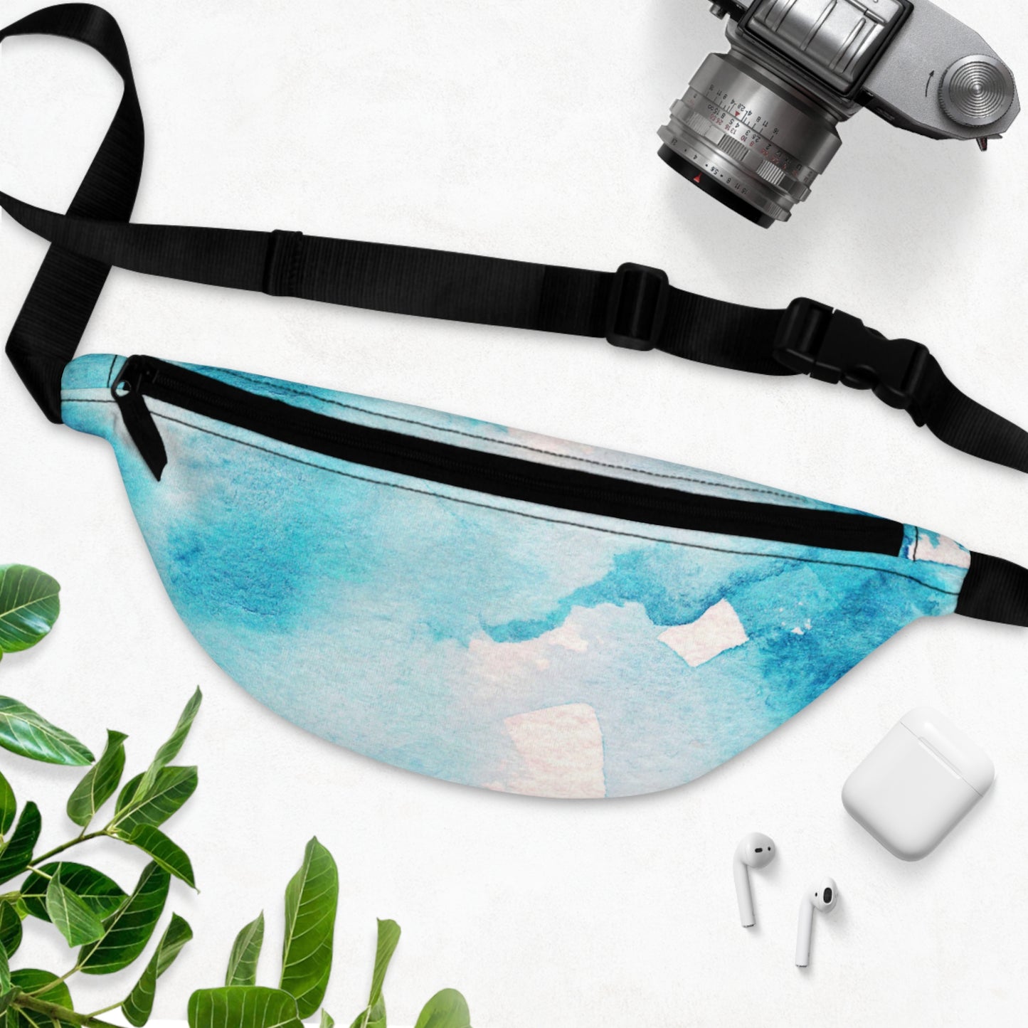 Aesthetic Watercolor Fanny Pack - Stylish Travel Companion