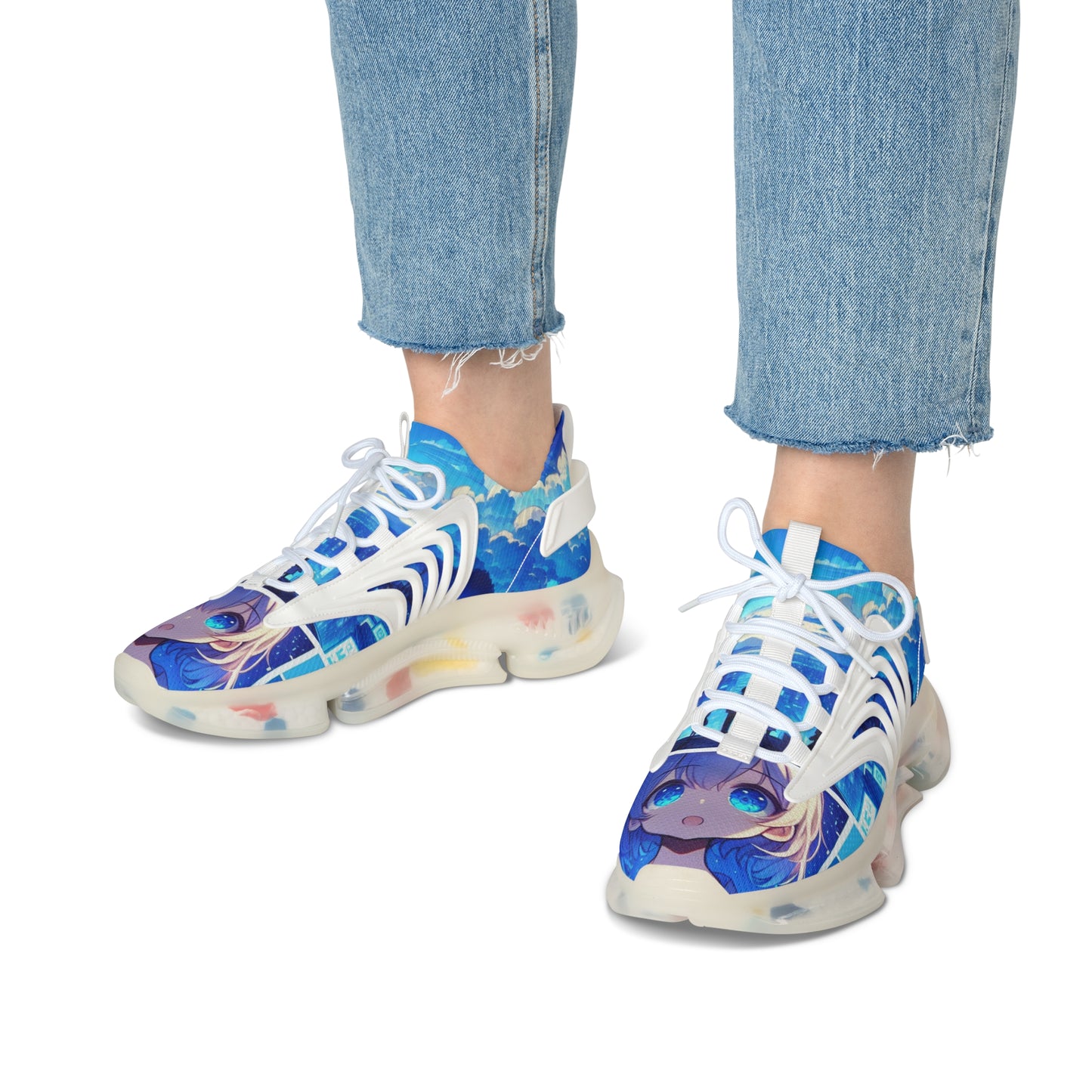 Stylish Women's Mesh Sneakers, Trendy Casual Footwear, Cool Athletic Sneakers, Unique Fashion Sneakers, Summer Shoe Style