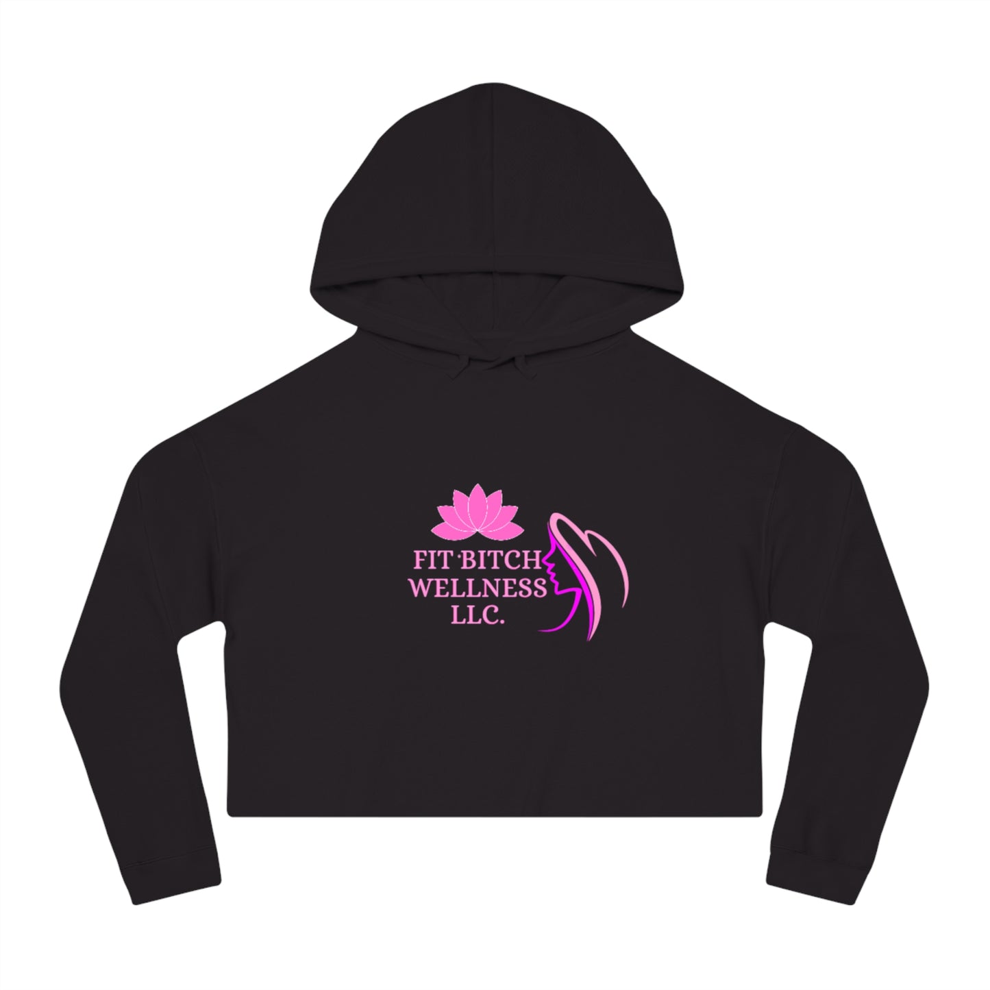 Fit Bitch Wellness Women's Cropped Hoodie - Empowering Activewear for Confident Women