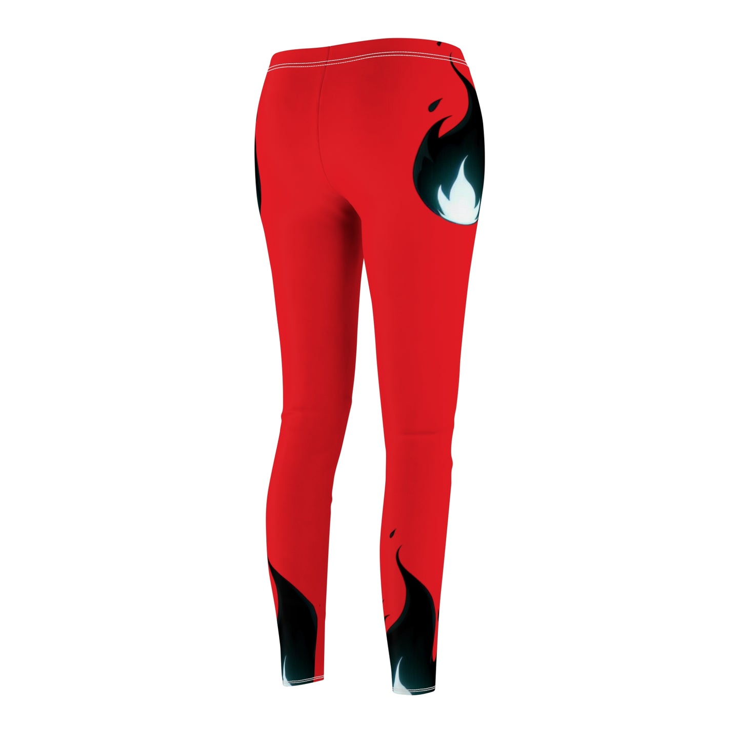 Bold Flame Design Casual Leggings for Women