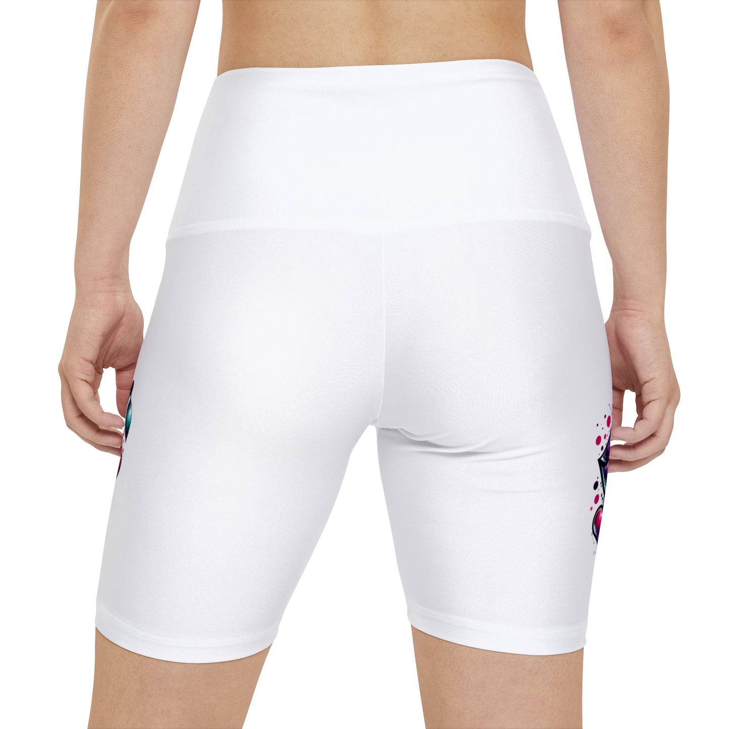 Bold Love Graphic Women's Workout Shorts - Fitness & Style for Active Women