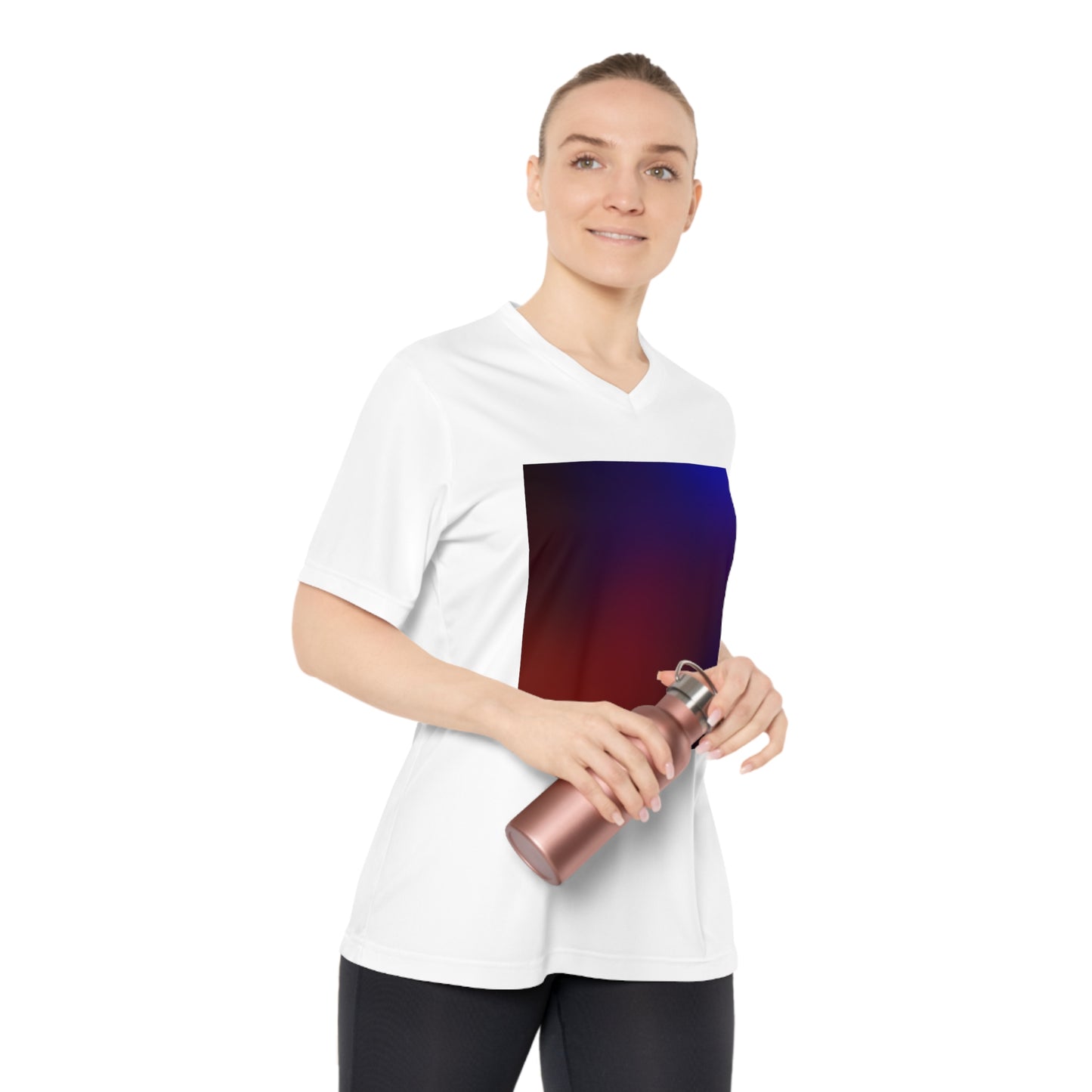 Stylish Women's Performance V-Neck T-Shirt for Active Lifestyles