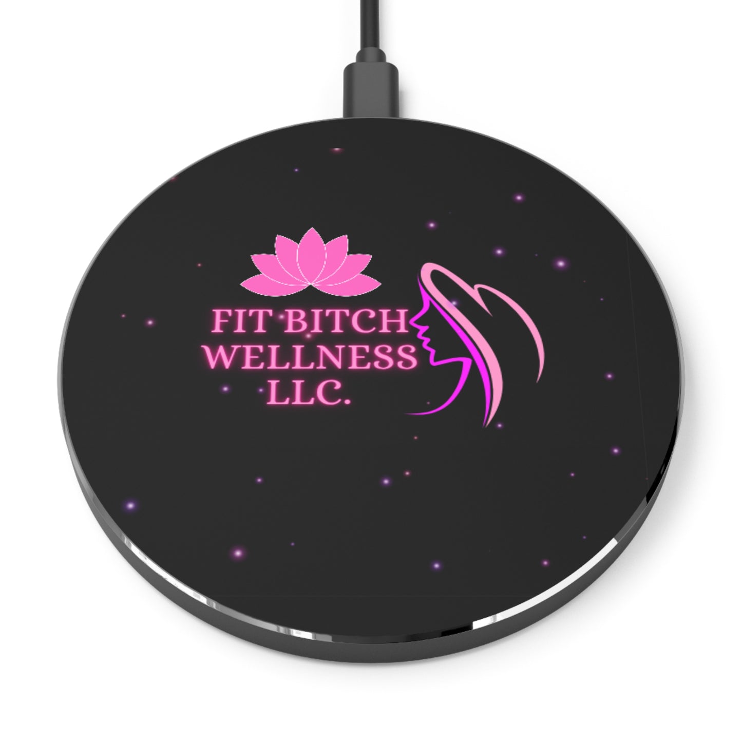Fit Bitch Wellness Wireless Charger - Fast Charging Pad for Fitness Enthusiasts