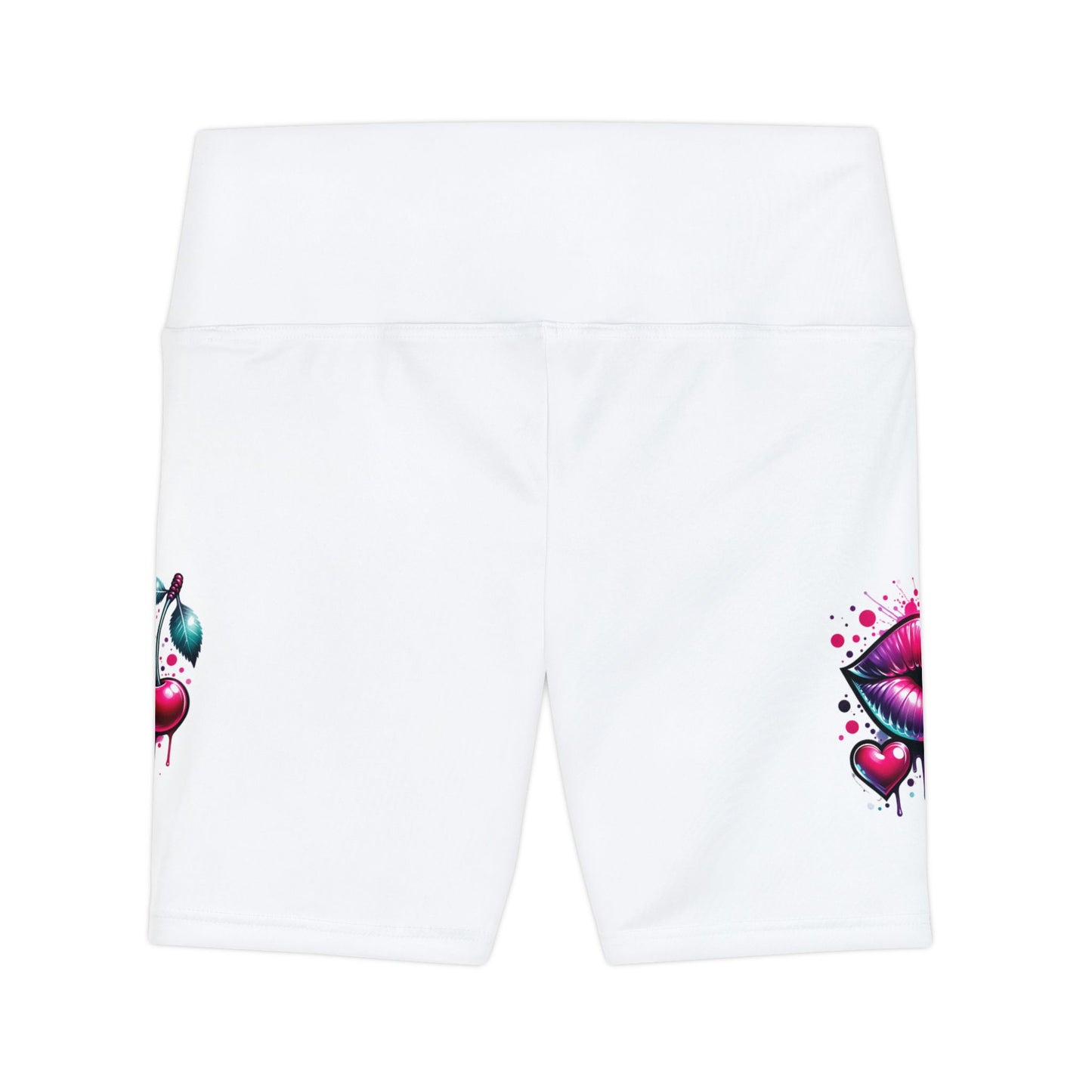 Bold Love Graphic Women's Workout Shorts - Fitness & Style for Active Women