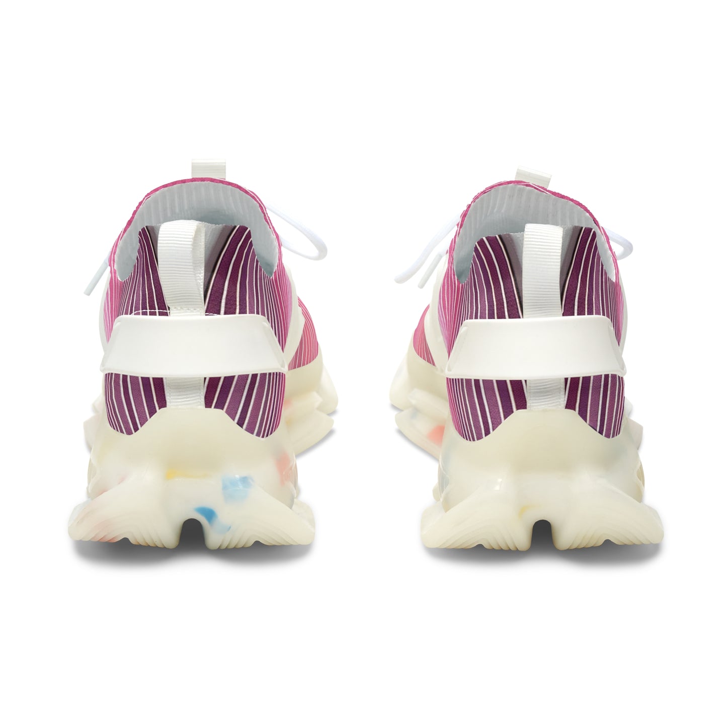 Stylish Women's Mesh Sneakers with Vibrant Stripes - Perfect for Casual Wear and Active Lifestyles