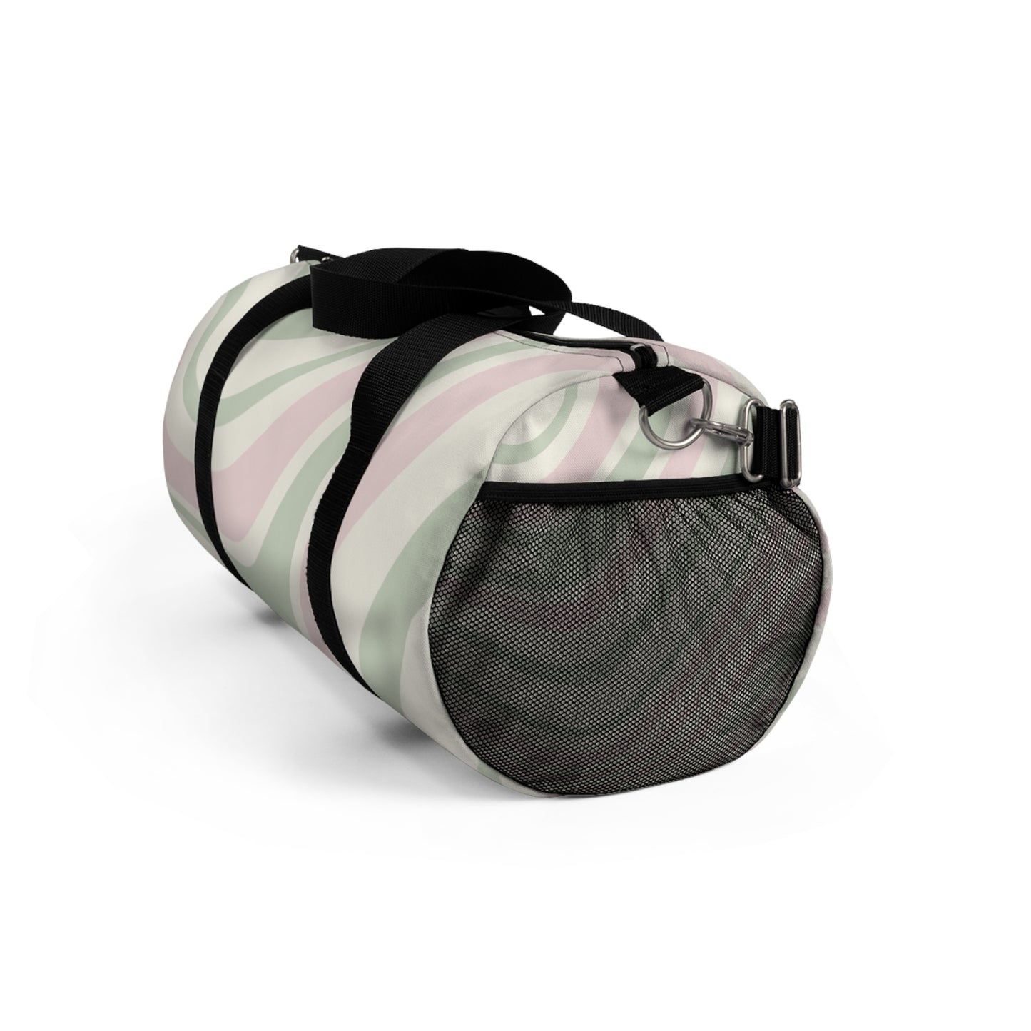 Abstract Wave Print Duffel Bag - Stylish Gym & Travel Essential