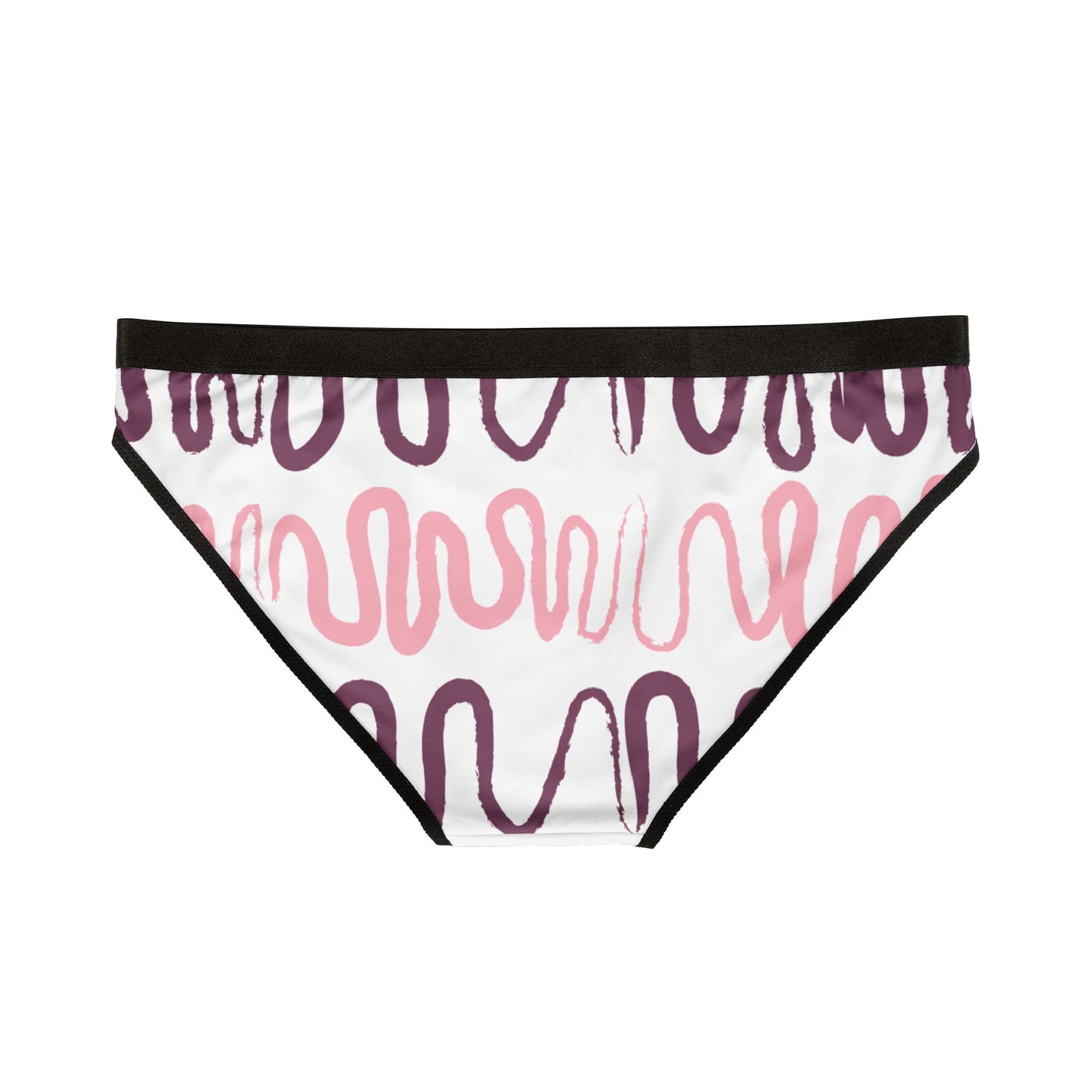 Trendy Women's Underwear with Abstract Wave Pattern | Comfortable & Stylish Lingerie