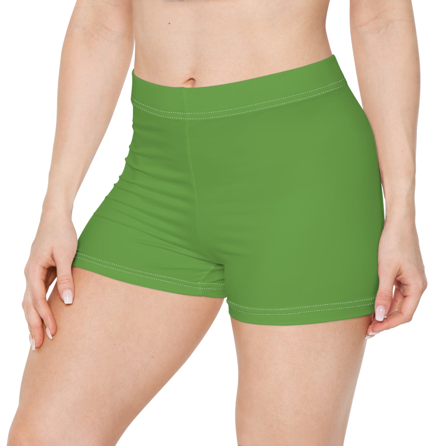 Vibrant Women's Green Shorts - Perfect for Summer, Workout, Beach Days, Fitness, Yoga, Casual Outings