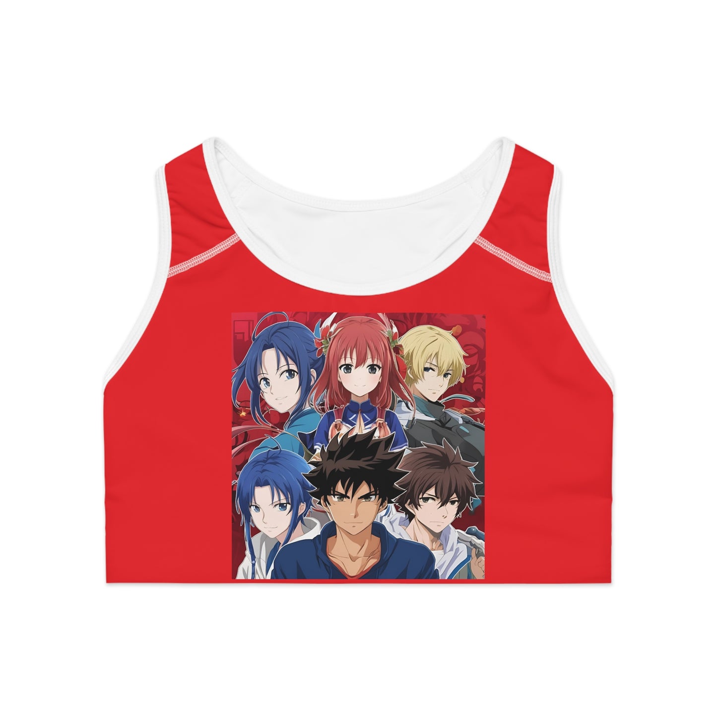 Anime-Inspired Sports Bra – Perfect for Fitness and Fun