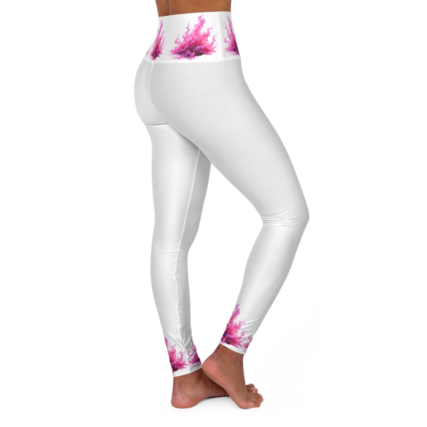 Vibrant High Waisted Yoga Leggings - Perfect for Fitness and Everyday Wear
