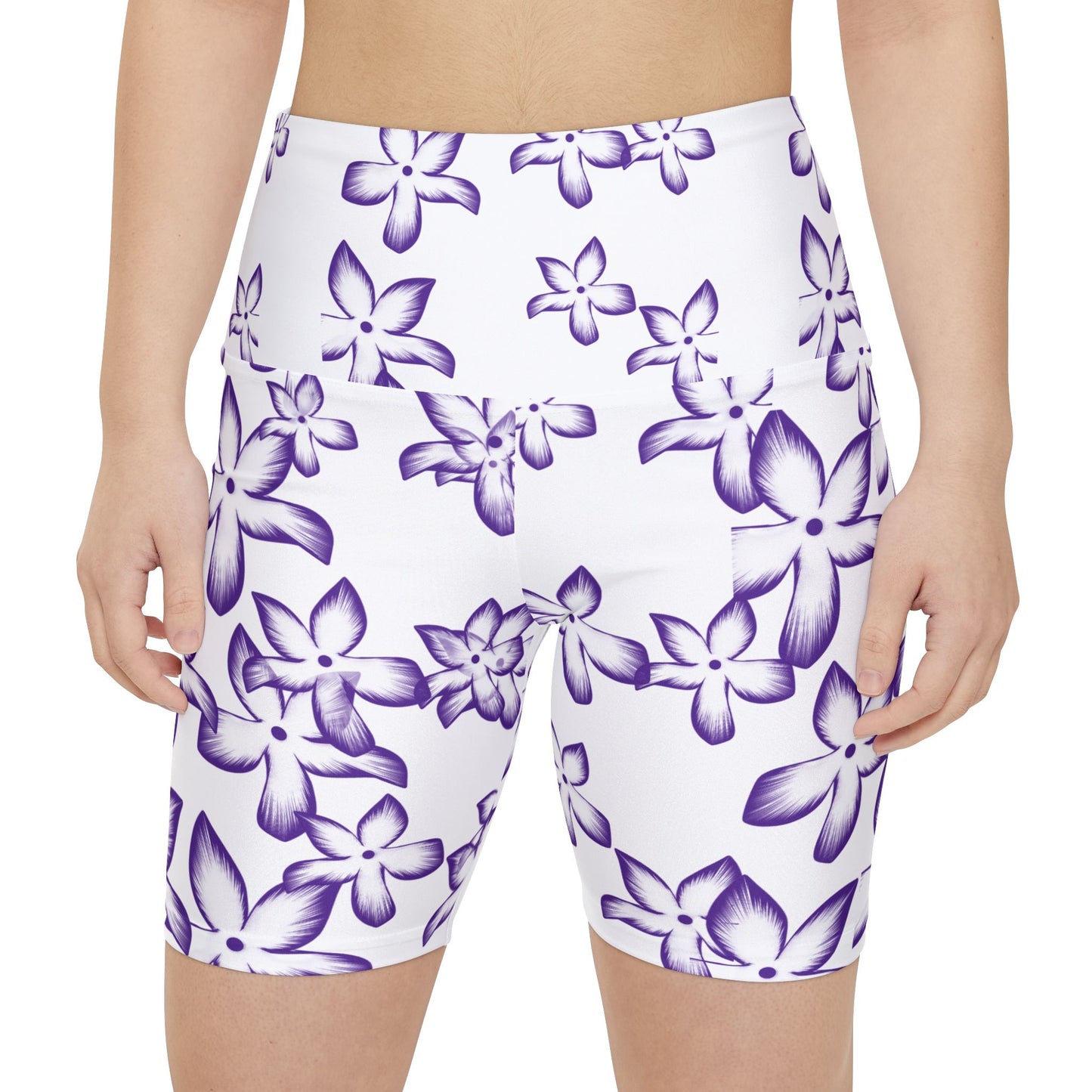 Floral Women's Workout Shorts - Comfortable Activewear for Fitness and Leisure