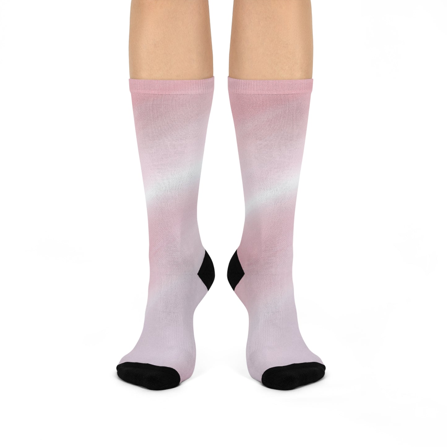 Pastel Ombre Cushioned Crew Socks - Comfortable and Stylish for Everyday Wear