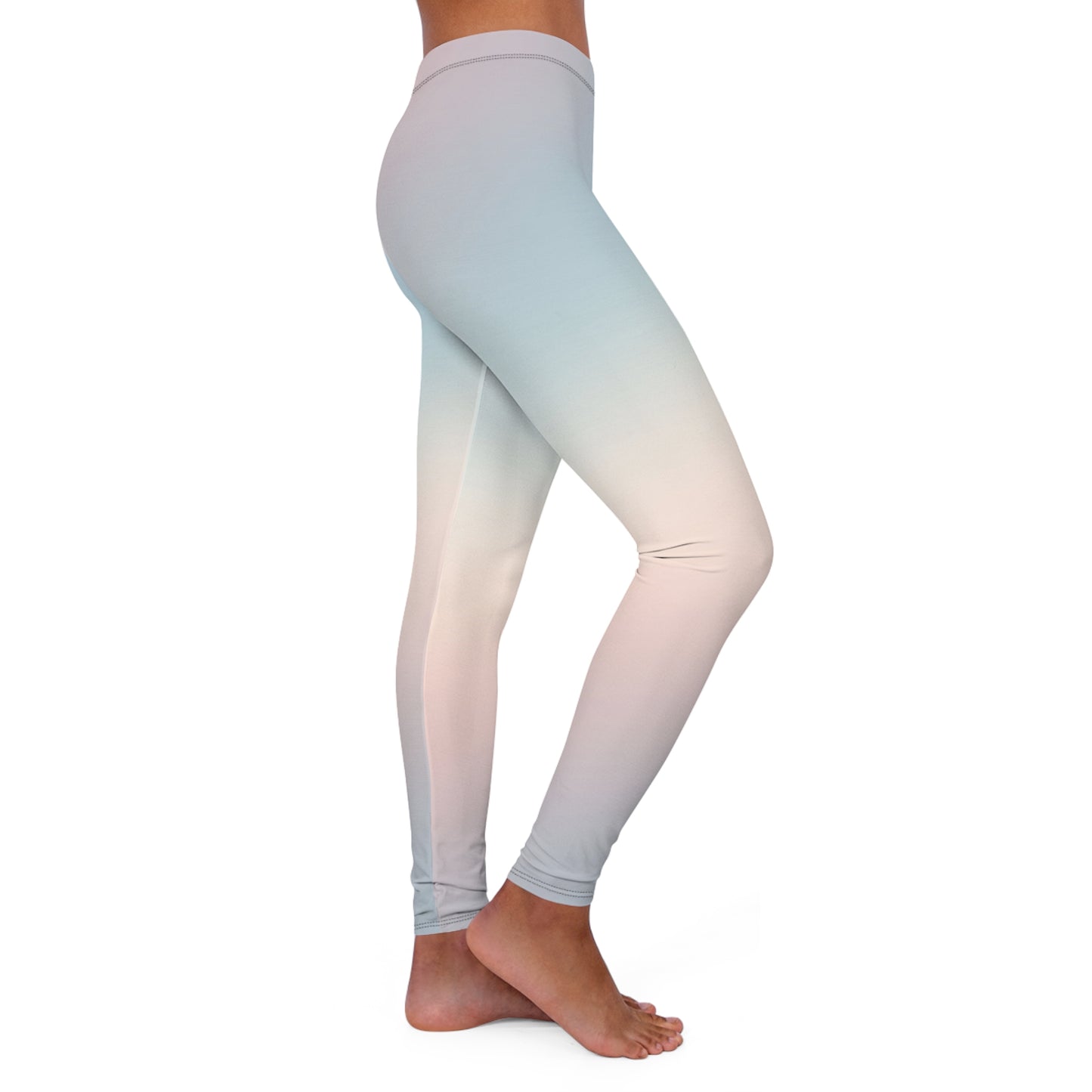 Pastel Ombre Spandex Leggings - Comfortable & Stylish Activewear