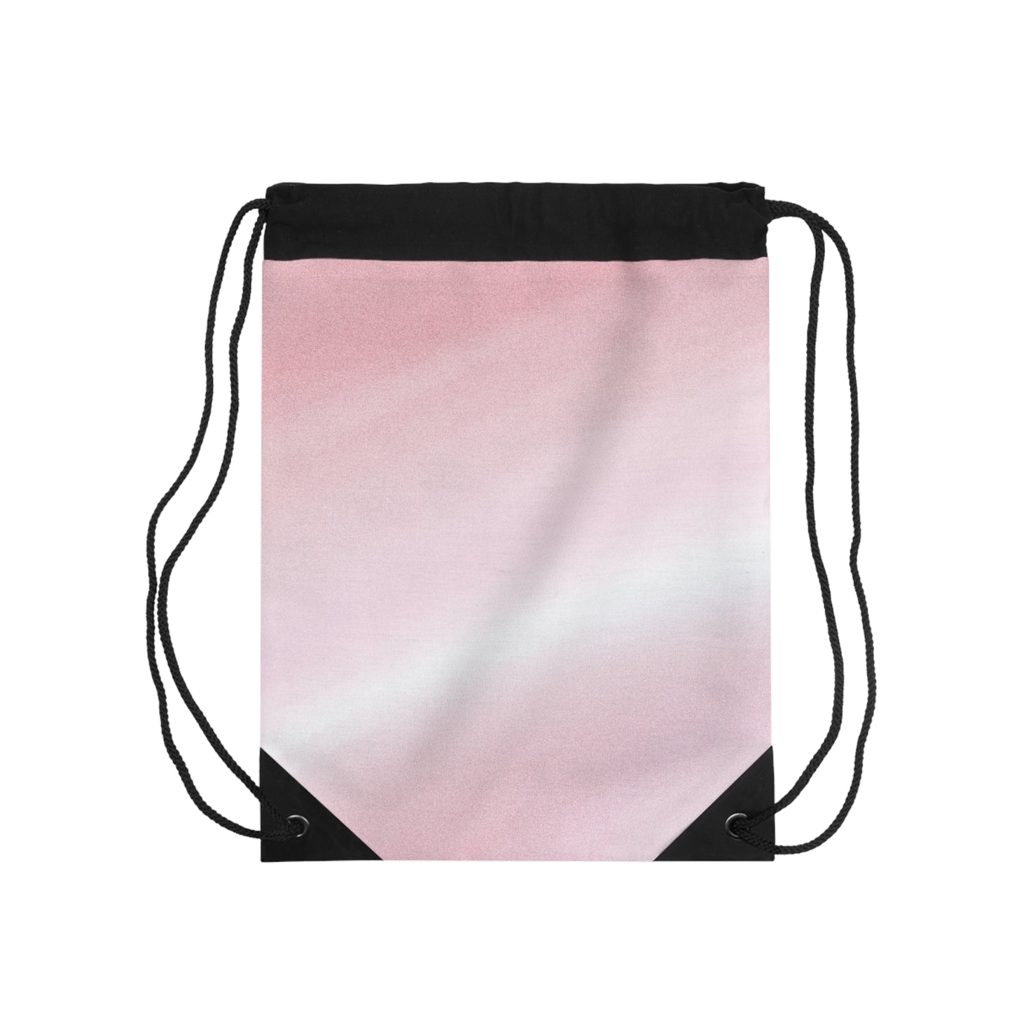 Gradient Pink Drawstring Bag - Stylish Tote for Gym, Travel & Everyday Use