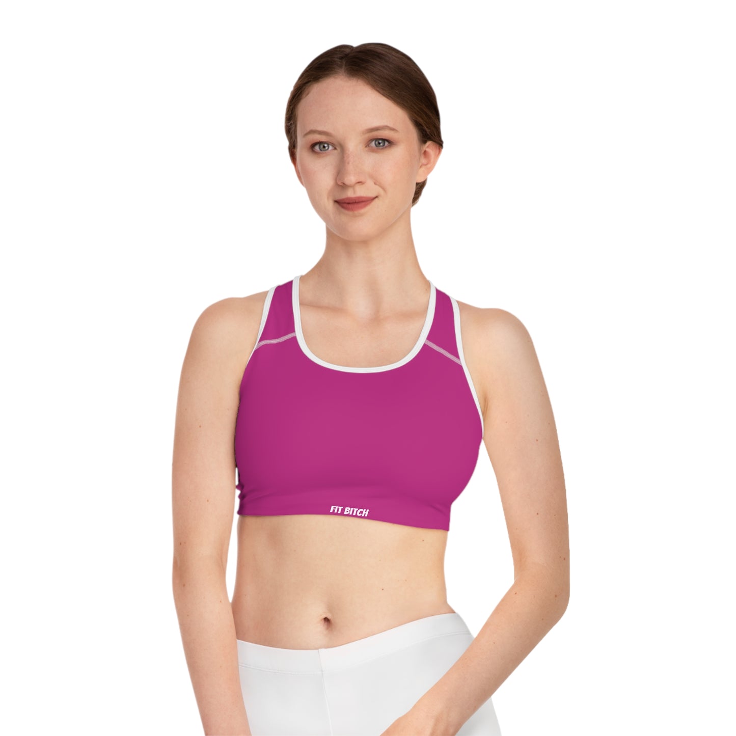 Bold Fitness Sports Bra for Active Women, Workout Gear, Gym Essential, Motivational Athletic Top, Stylish Exercise Wear