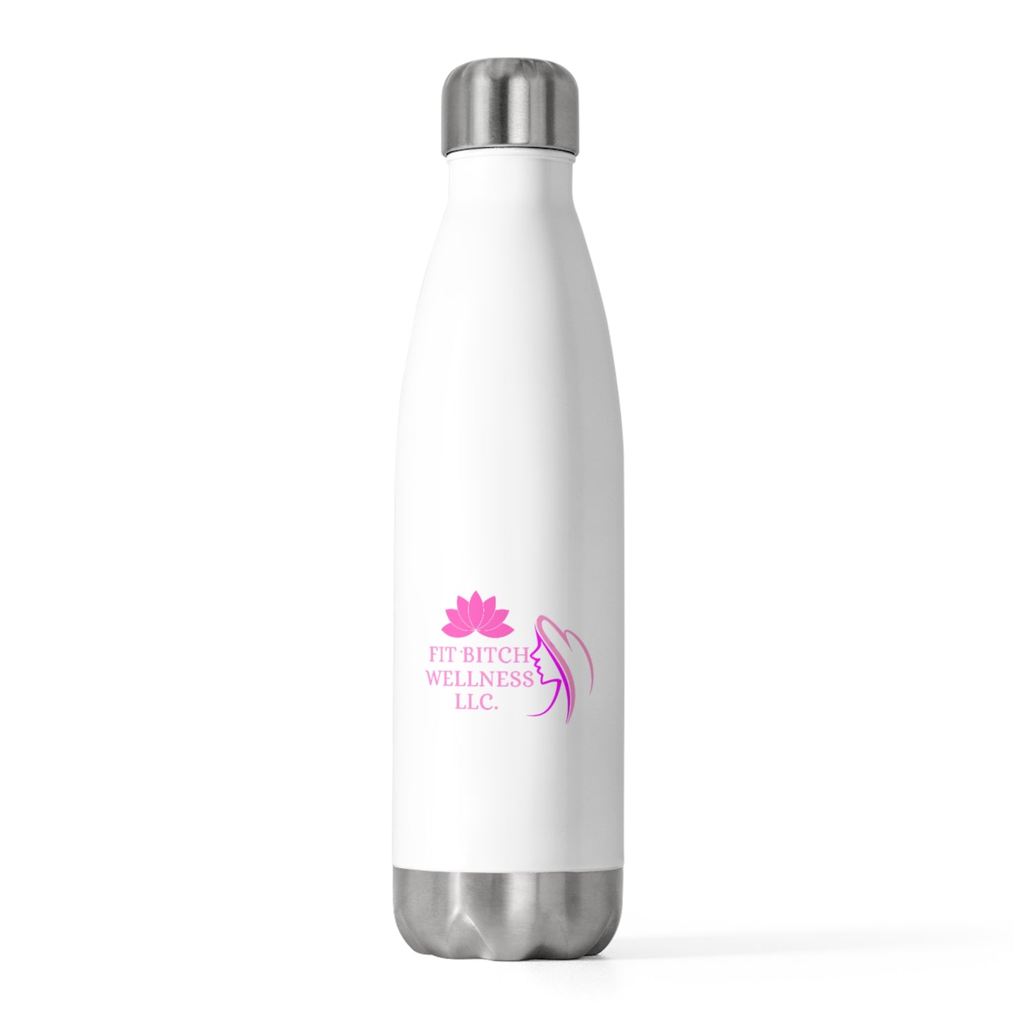 Fit Bitch Wellness 20oz Insulated Water Bottle - Stylish Hydration for Fitness Enthusiasts