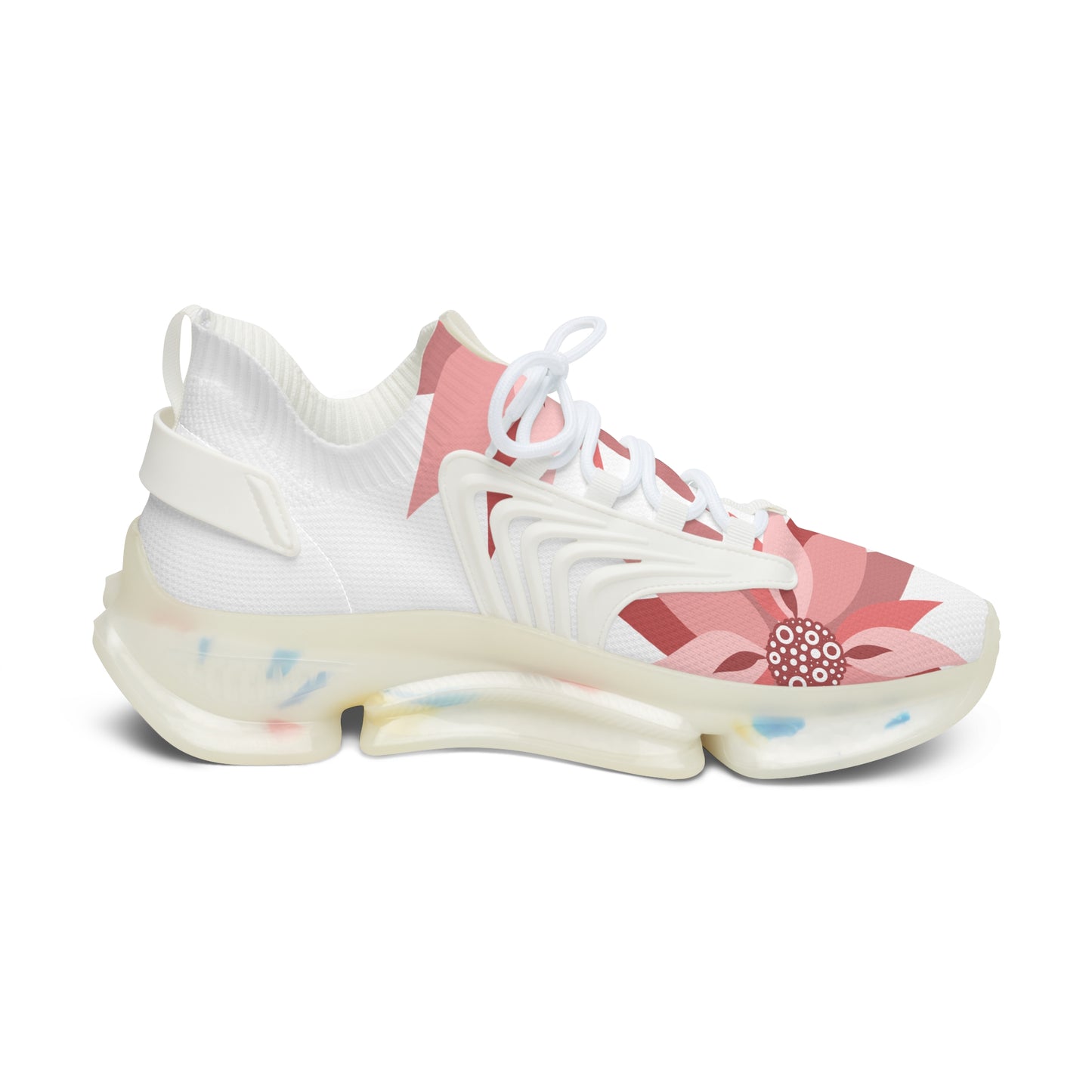 Floral Women's Mesh Sneakers - Lightweight Athletic Shoes for Spring Adventures