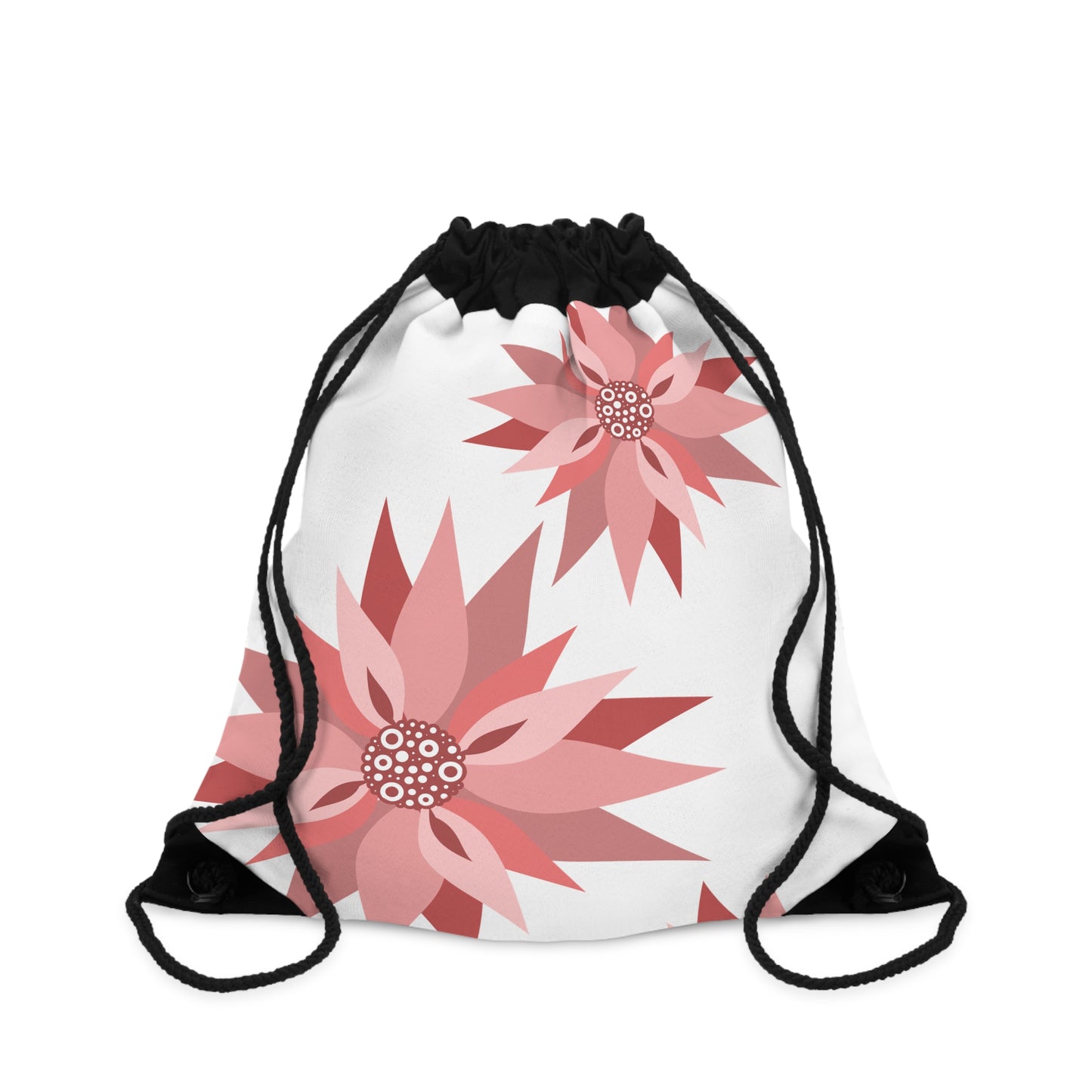 Floral Drawstring Bag - Stylish and Versatile for Everyday Use