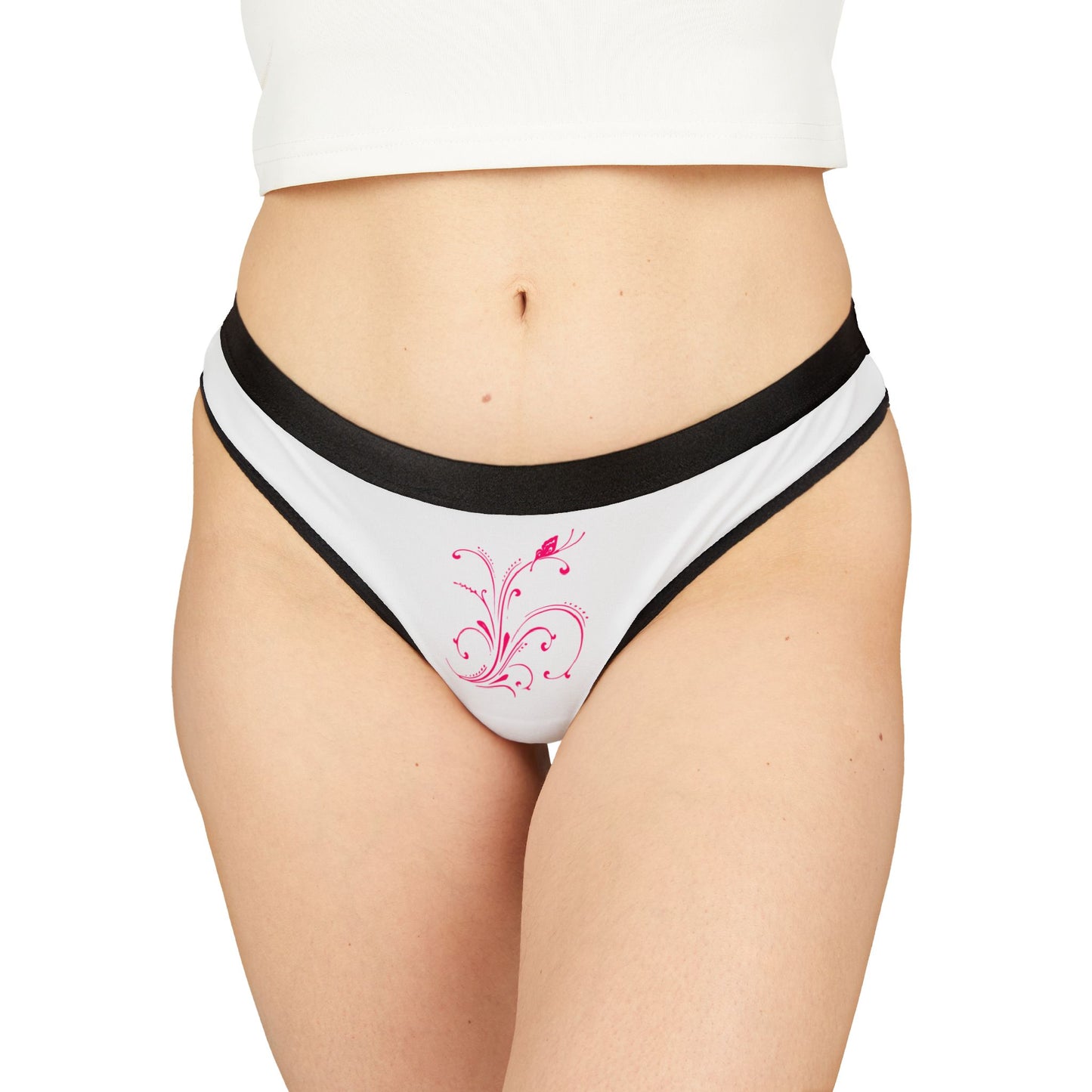 Floral Print Women's Thongs – Comfortable & Stylish Lingerie