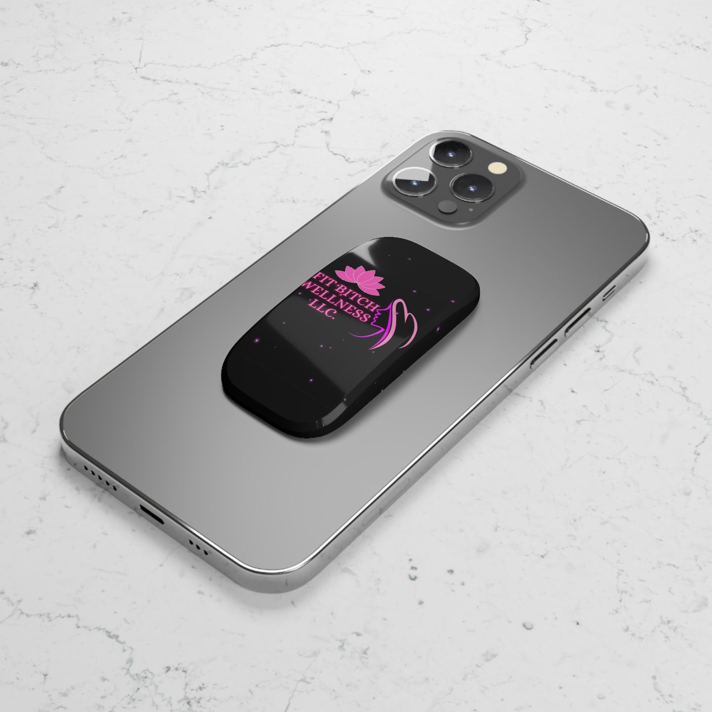 Fit Bitch Wellness Phone Grip - Trendy Click-On Holder for Fitness Enthusiasts