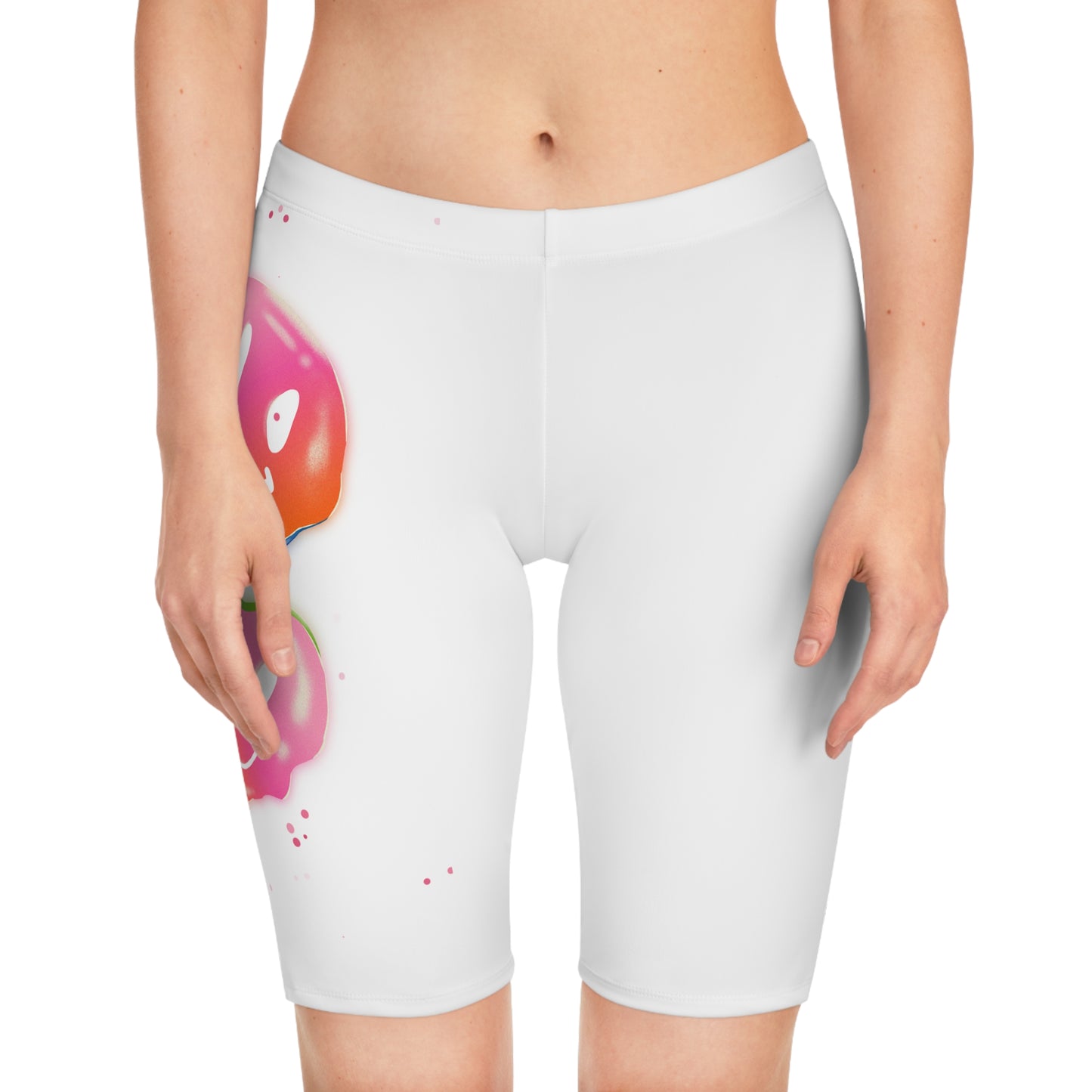 Bike Shorts - Acid Smiley Face Women's Cycling Bottoms