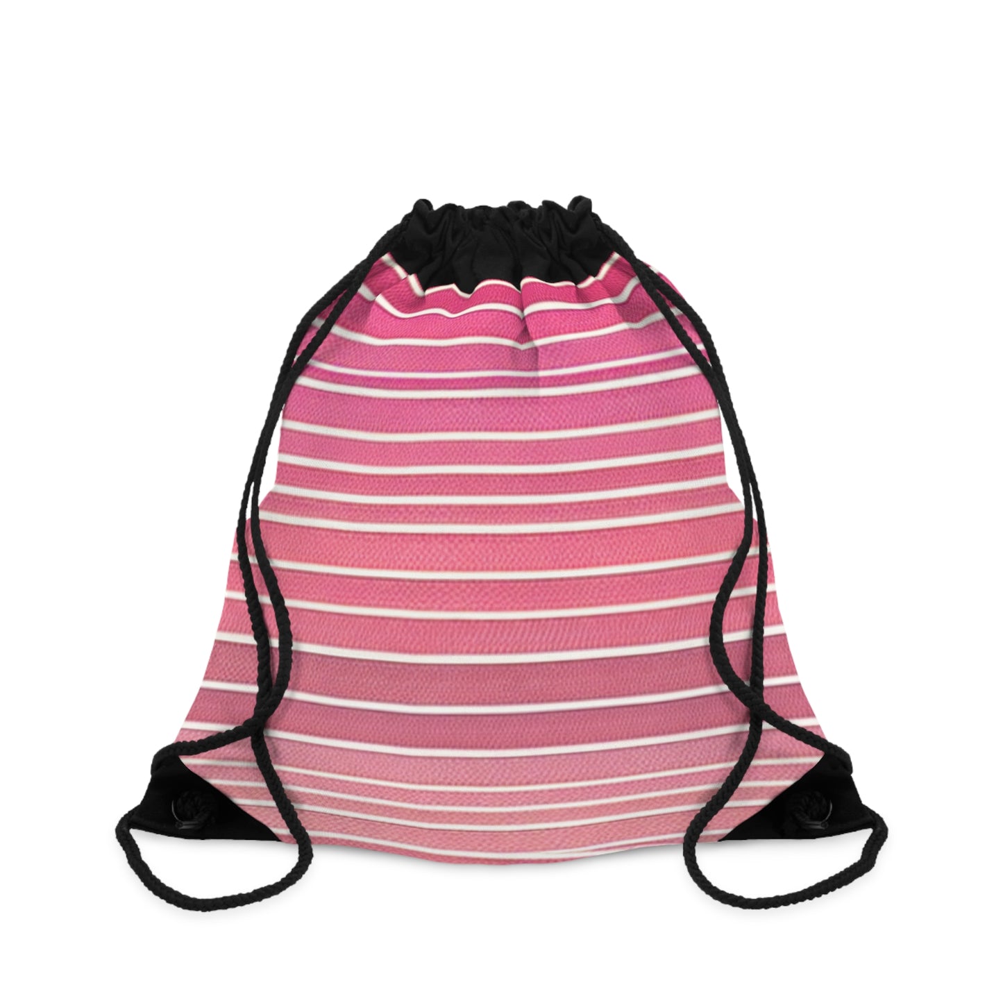 Stylish Pink Striped Drawstring Bag - Perfect for Gym, Travel, or Everyday Use