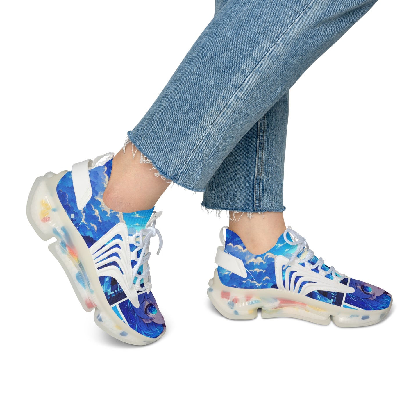 Stylish Women's Mesh Sneakers, Trendy Casual Footwear, Cool Athletic Sneakers, Unique Fashion Sneakers, Summer Shoe Style