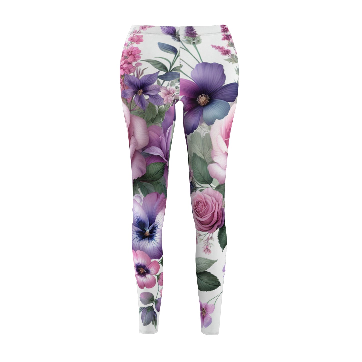 Floral Print Women's Casual Leggings - Stylish & Comfortable Activewear