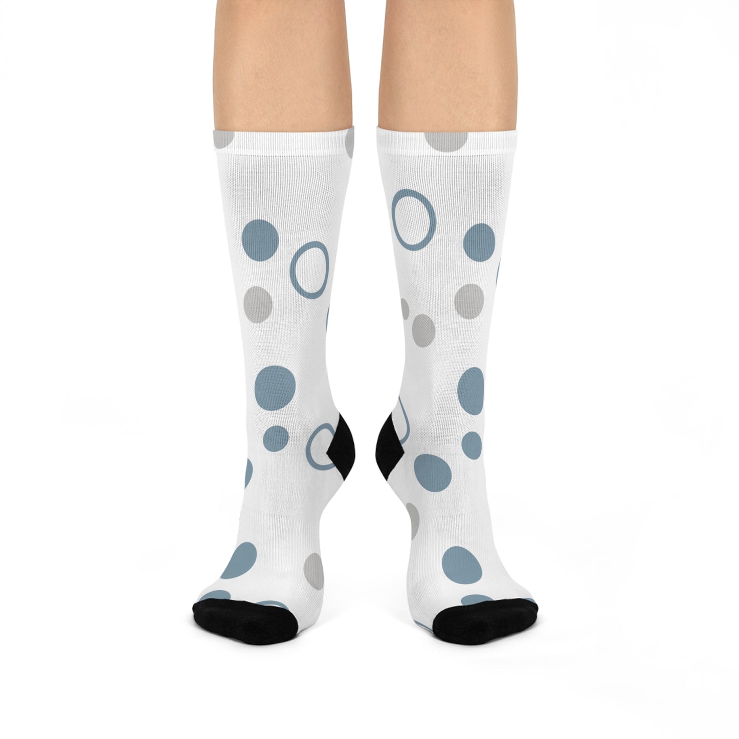 Fun Polka Dot Cushioned Crew Socks for Comfort & Style