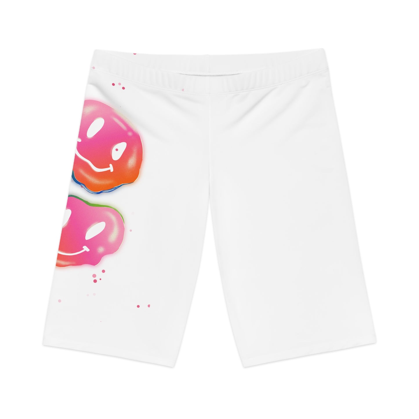 Bike Shorts - Acid Smiley Face Women's Cycling Bottoms