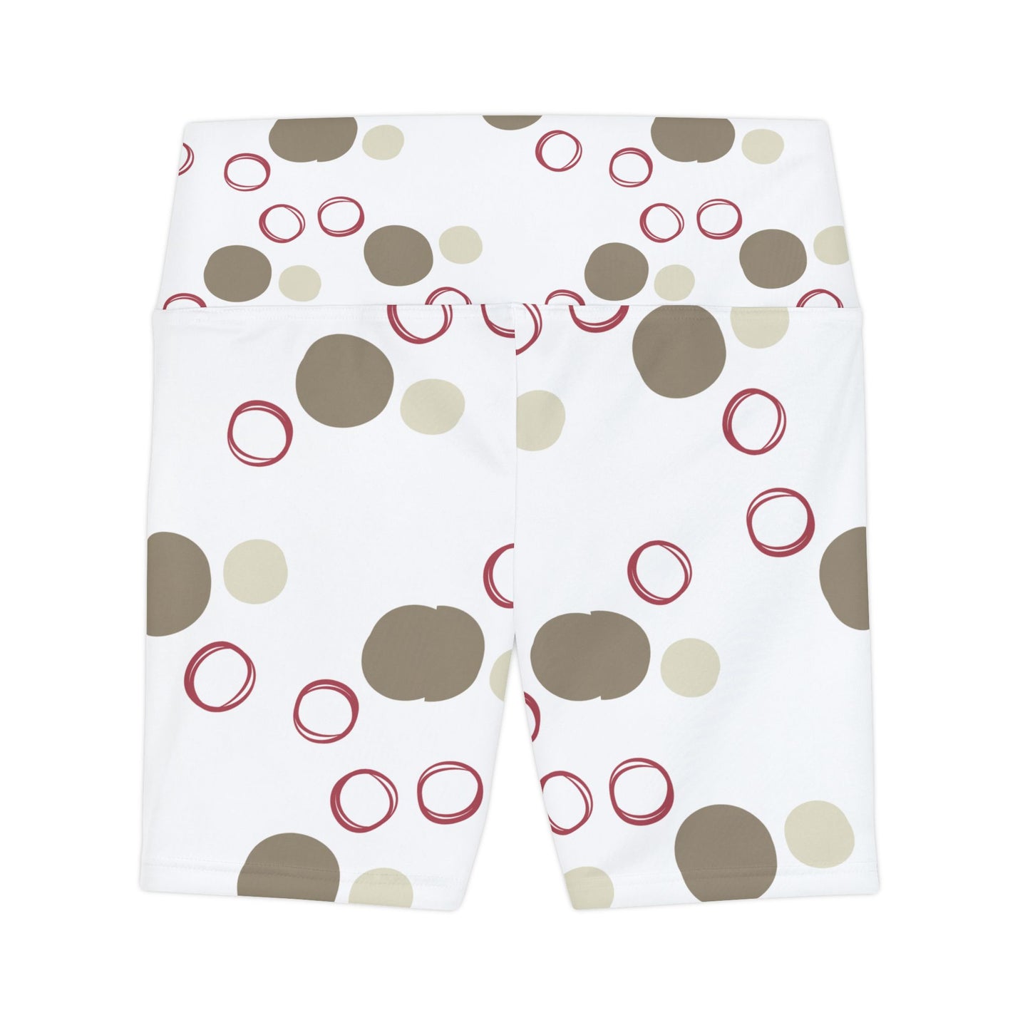 Trendy Women Workout Shorts with Fun Polka Dot Design