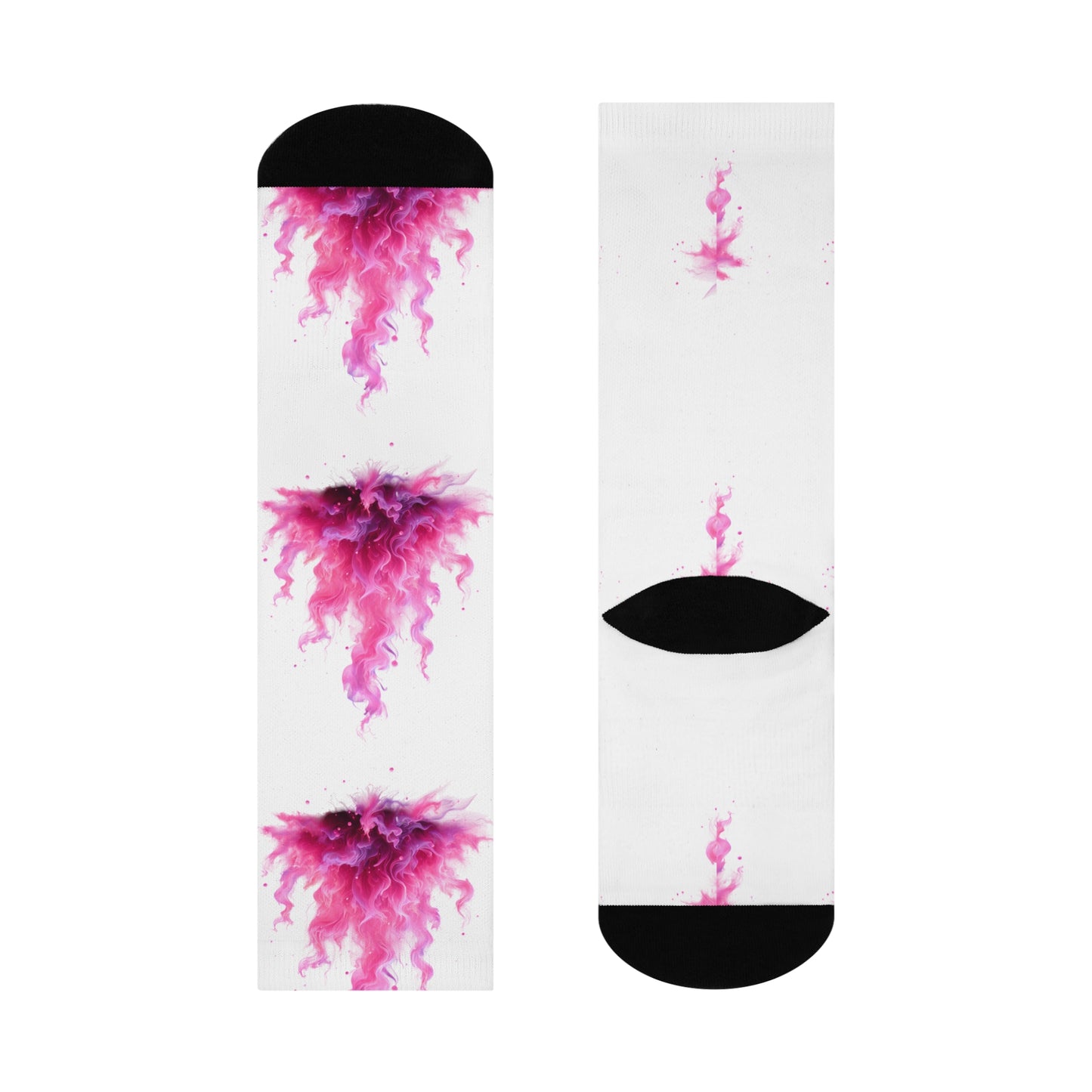 Vibrant Flames Cushioned Crew Socks - Colorful Comfortable Socks for Daily Wear