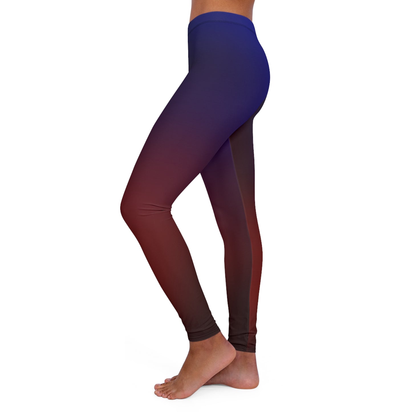 Gradient Ombre Spandex Leggings for Women | Stylish Activewear & Casual Comfort