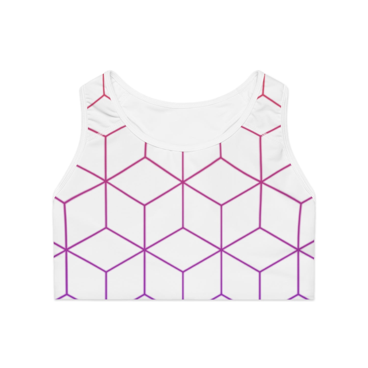 Geometric Pattern Sports Bra - Stylish & Comfortable Activewear