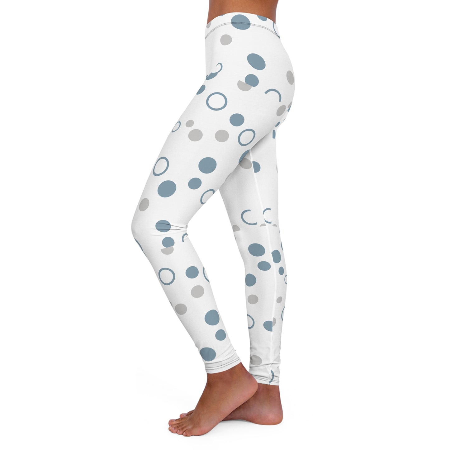 Chic Polka Dot Spandex Leggings for Women