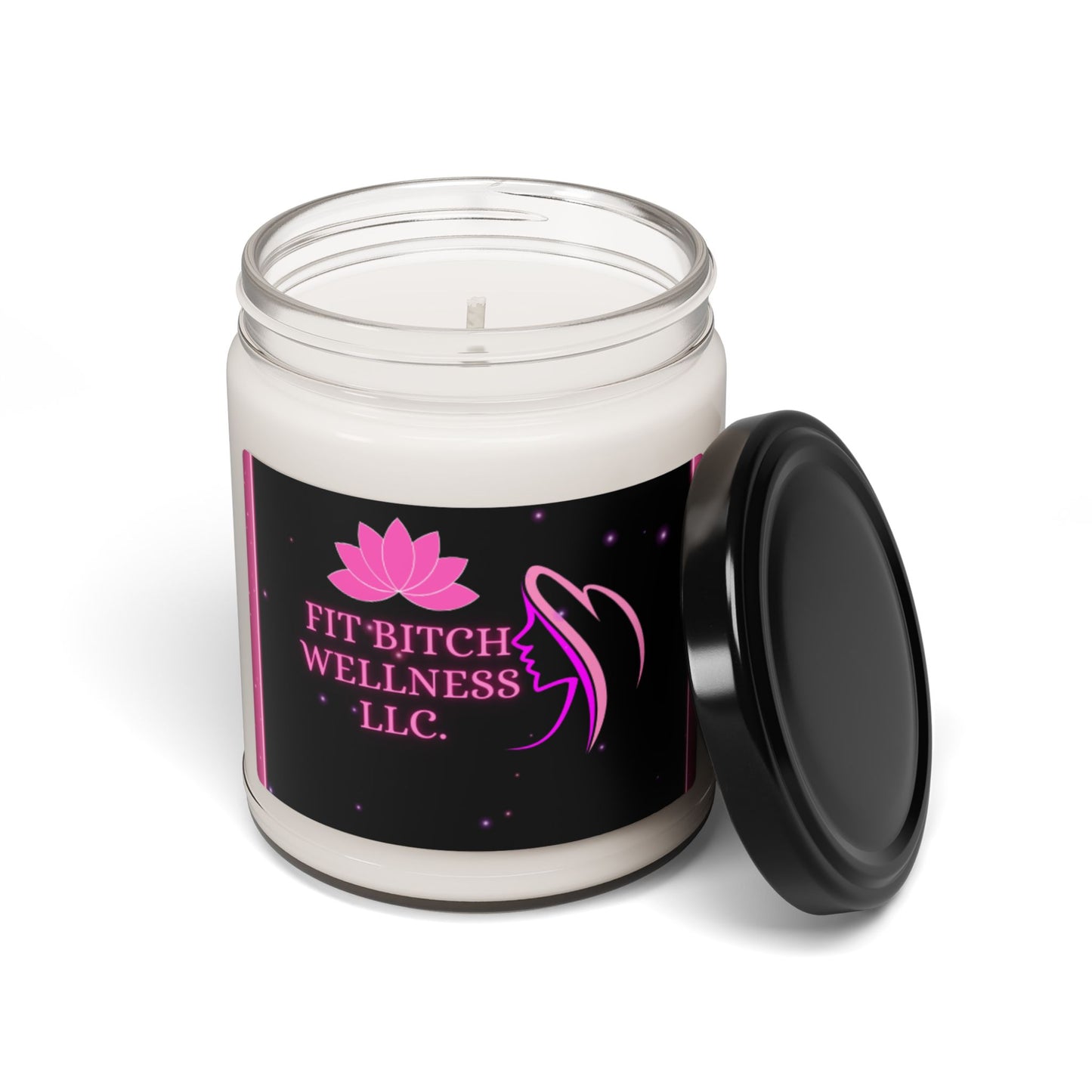 Fit Bitch Wellness Scented Soy Candle - 9oz Aromatherapy Candle for Self-Care & Relaxation
