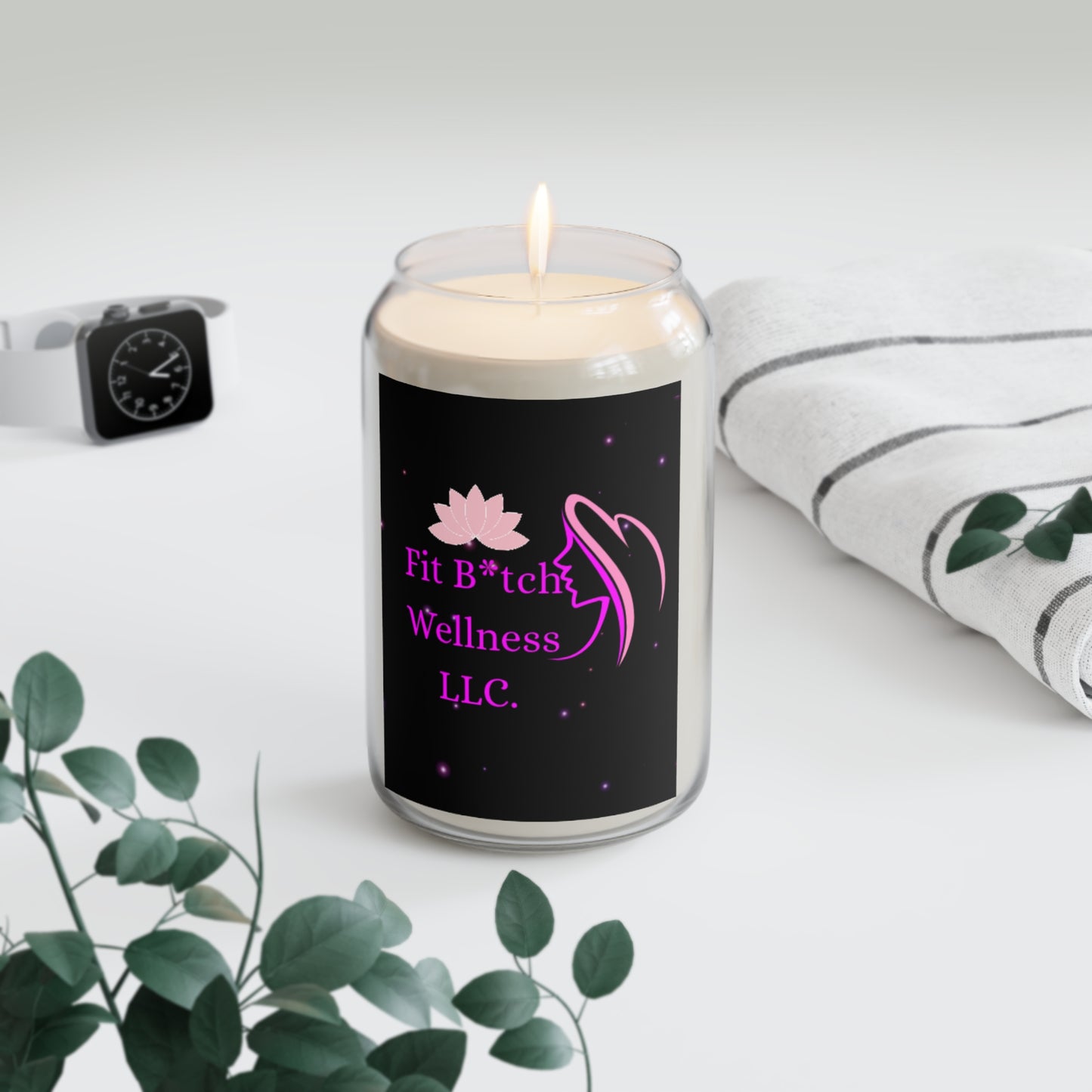Fit B*tch Wellness Scented Candle - 13.75 oz Relaxation Gift for Self-Care & Wellness
