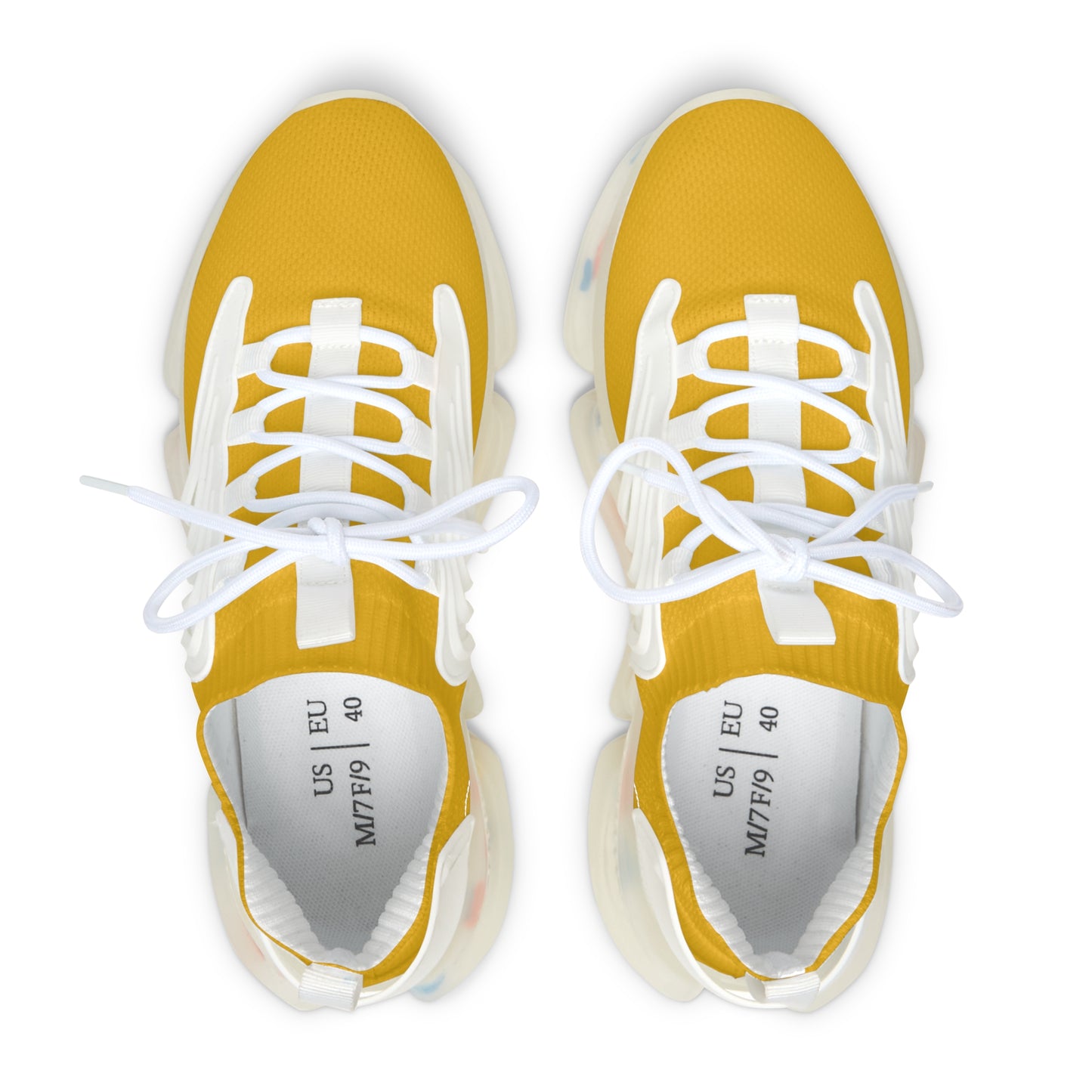 Bright Yellow Women's Mesh Sneakers for Comfort and Style, Athletic Footwear, Trendy Sneakers, Summer Shoes, Casual Footwear, Sporty Shoes