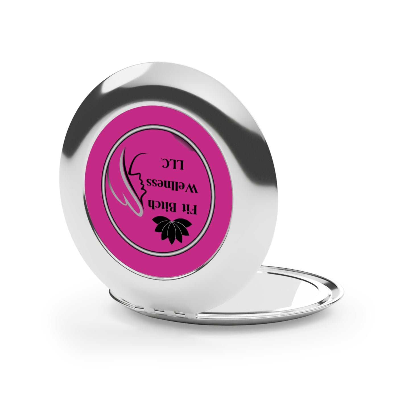 Fit Bitch Wellness Compact Travel Mirror - Perfect for Self-Care on the Go