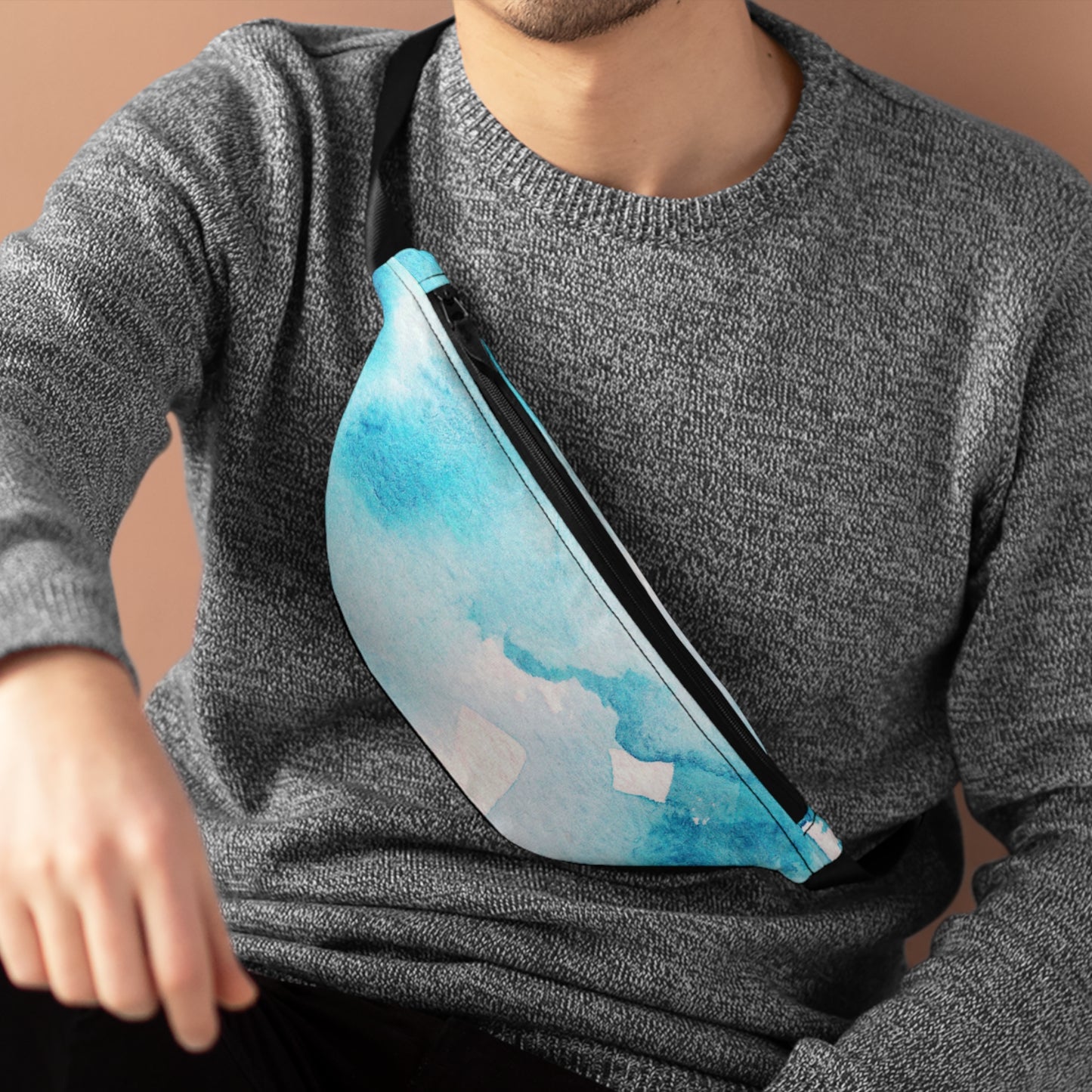 Aesthetic Watercolor Fanny Pack - Stylish Travel Companion